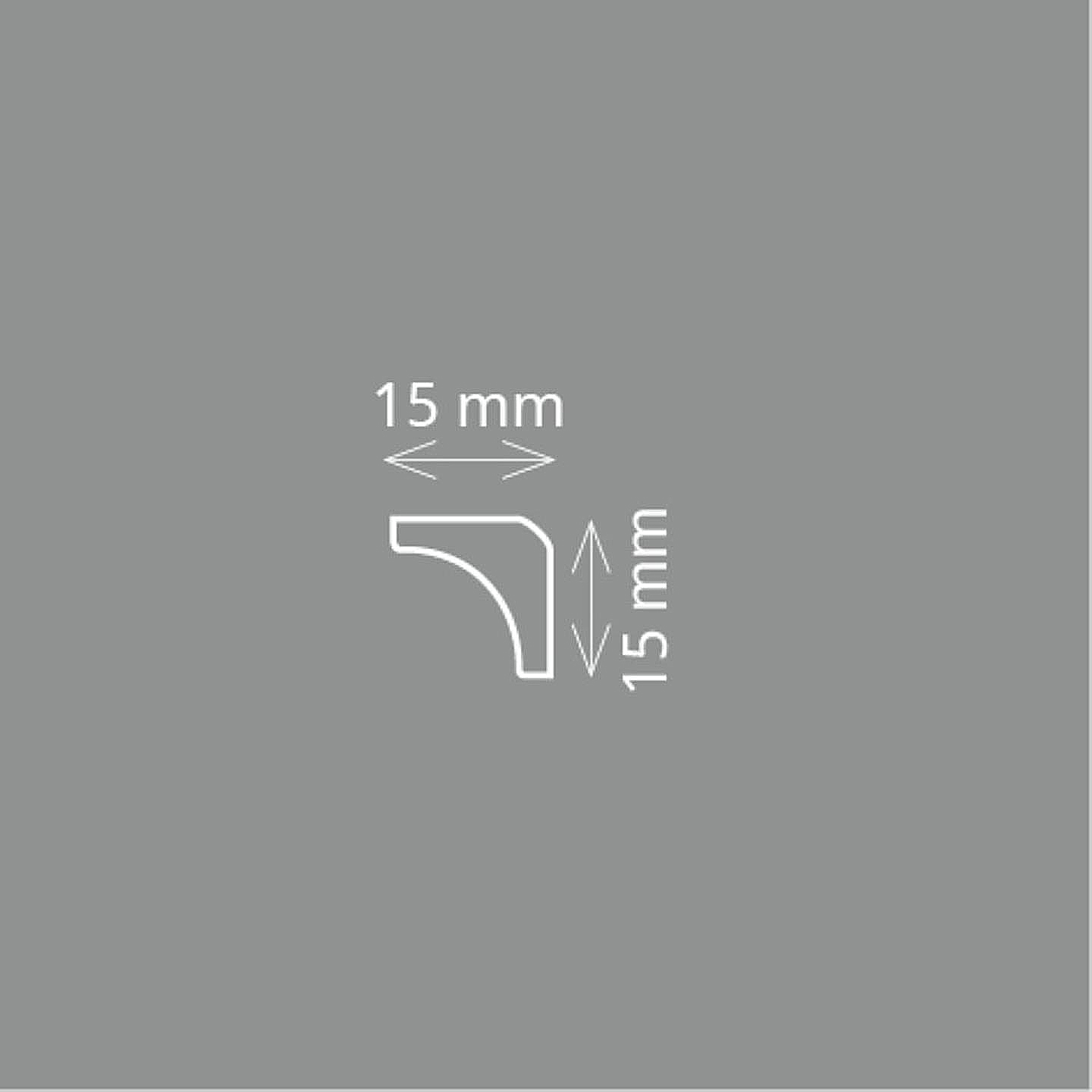 Homestar Stuckleiste Styropor Zierleiste A 3 | weiss