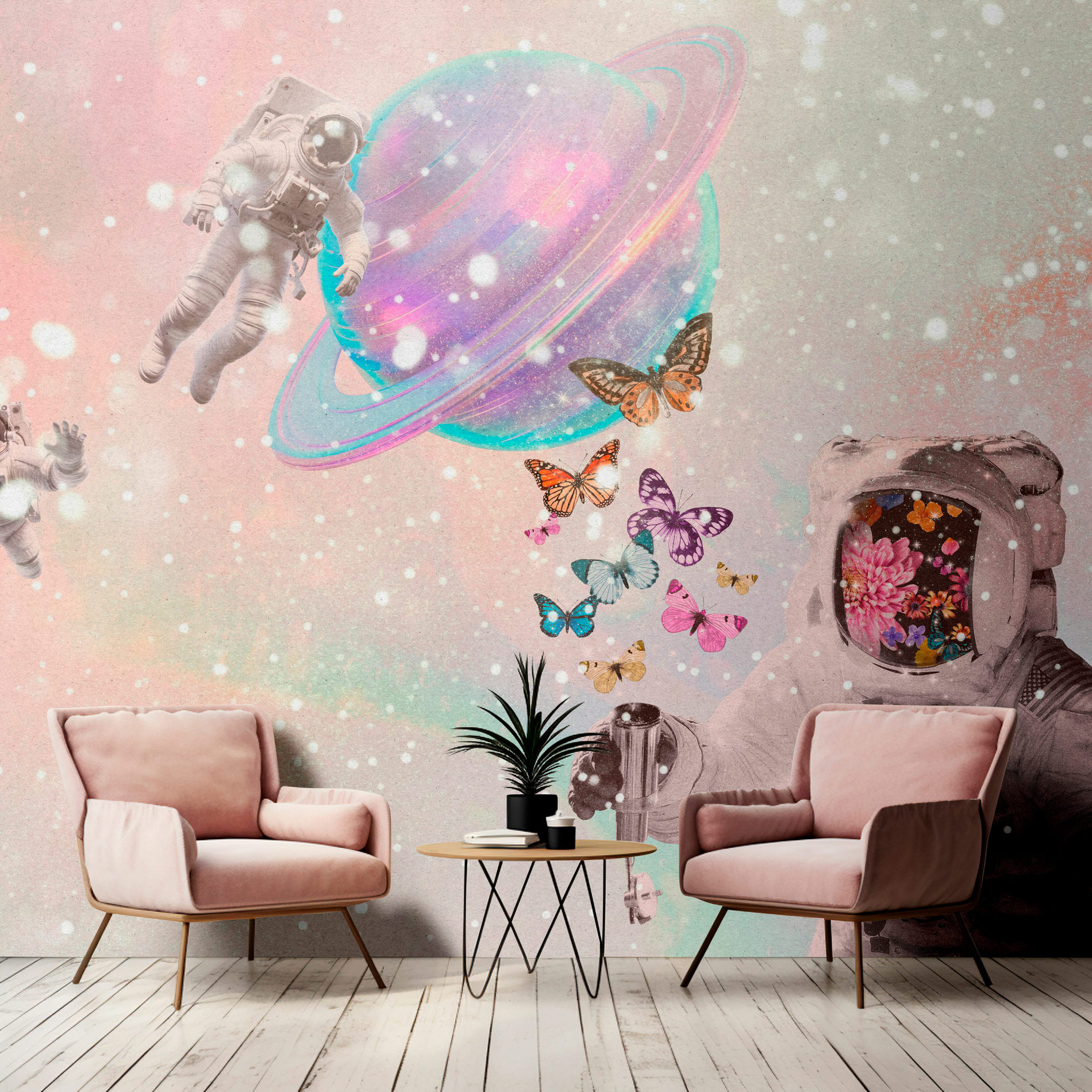 AS Fototapete Walls by Patel 5 Weltraum Rosa DD134411