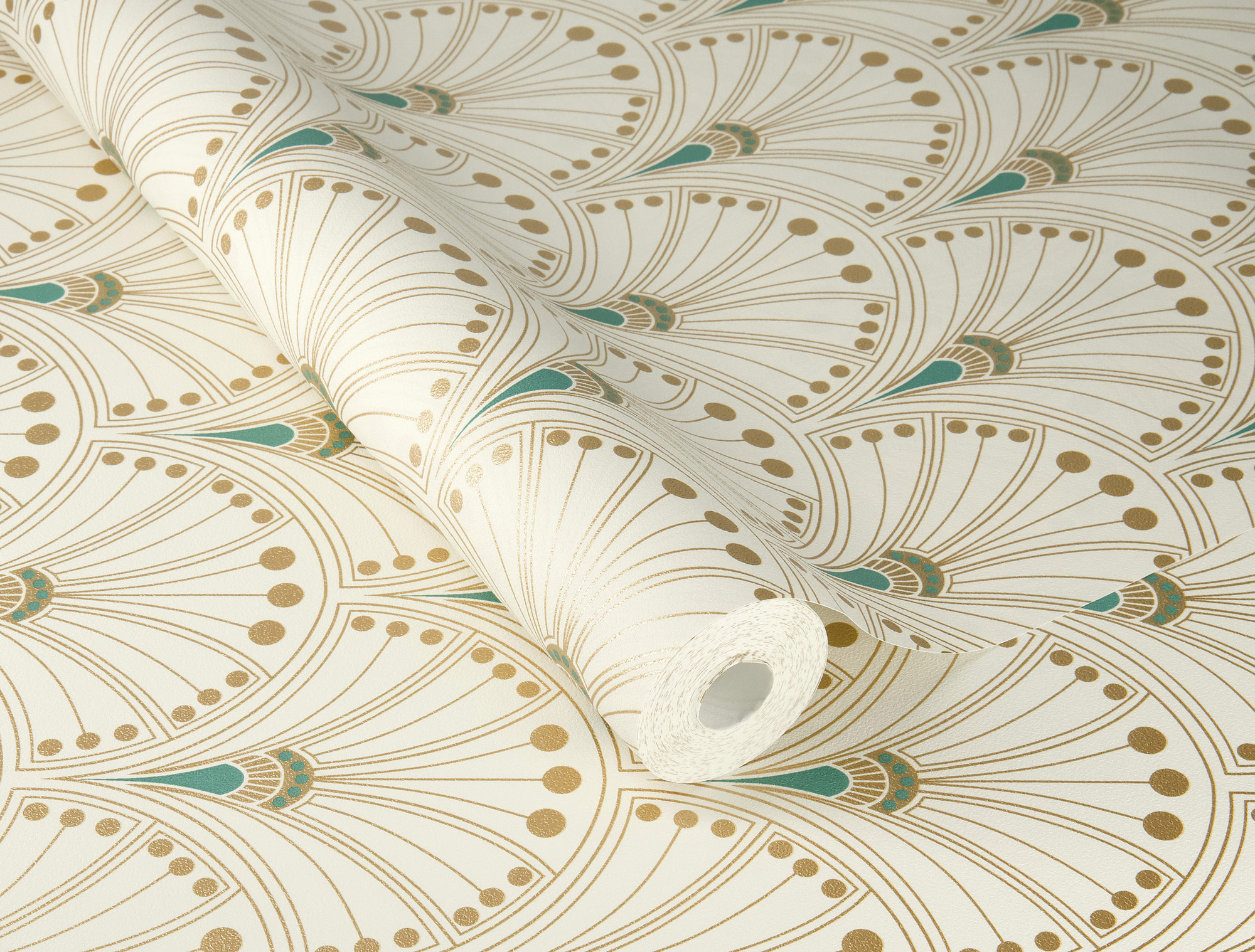 Rasch Vliestapete Allegretto Grün-Hellgrün 792232