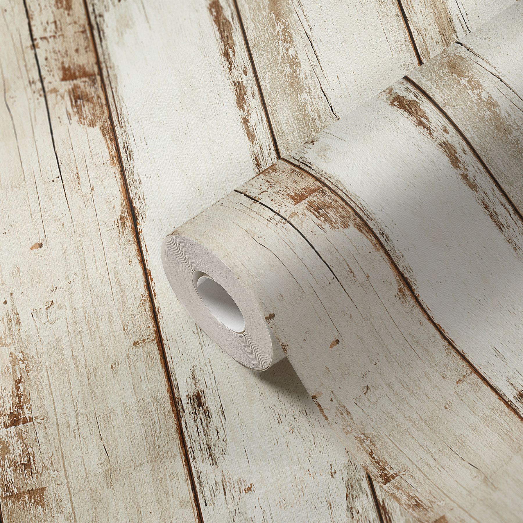 AS Vliestapete Elements 2 Holzoptik Creme 368931