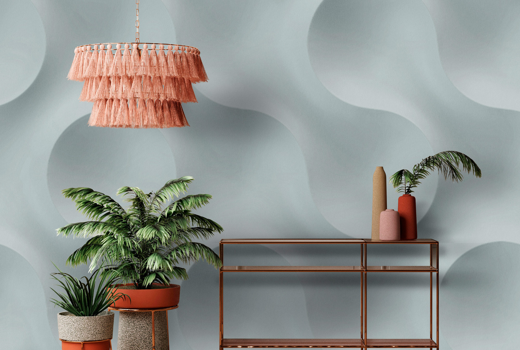 AS Fototapete Walls by Patel 5 Kreise Hellblau DD135065