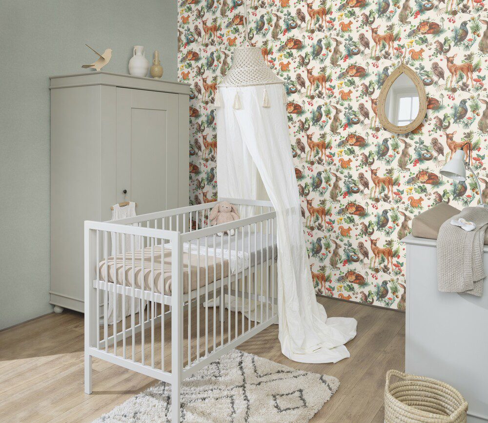 Rasch Vliestapete Kids World Tiere Wald 300321