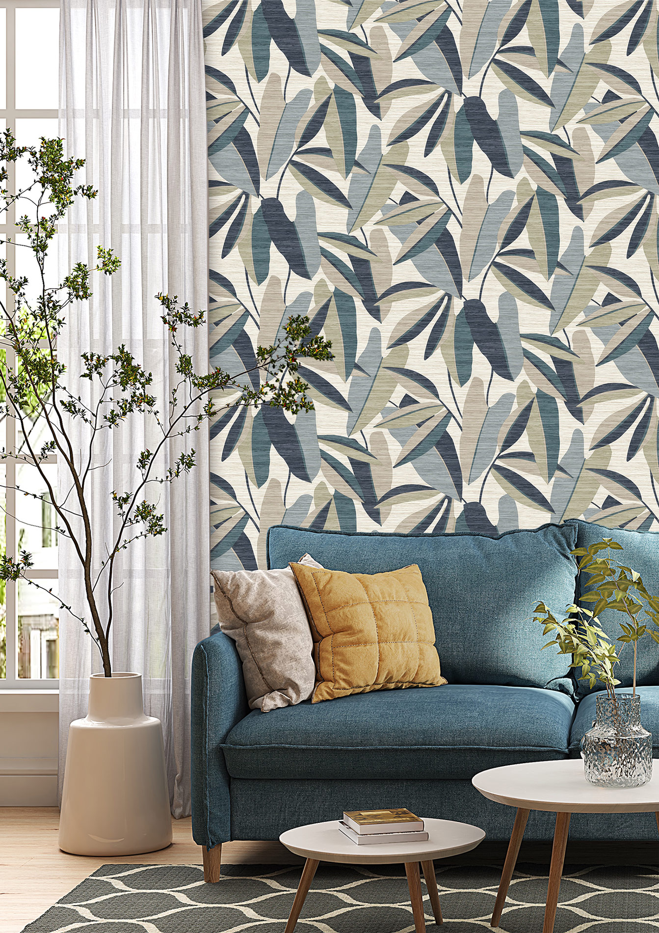 Rasch Vliestapete Symphony Blau-Dunkelblau 866346