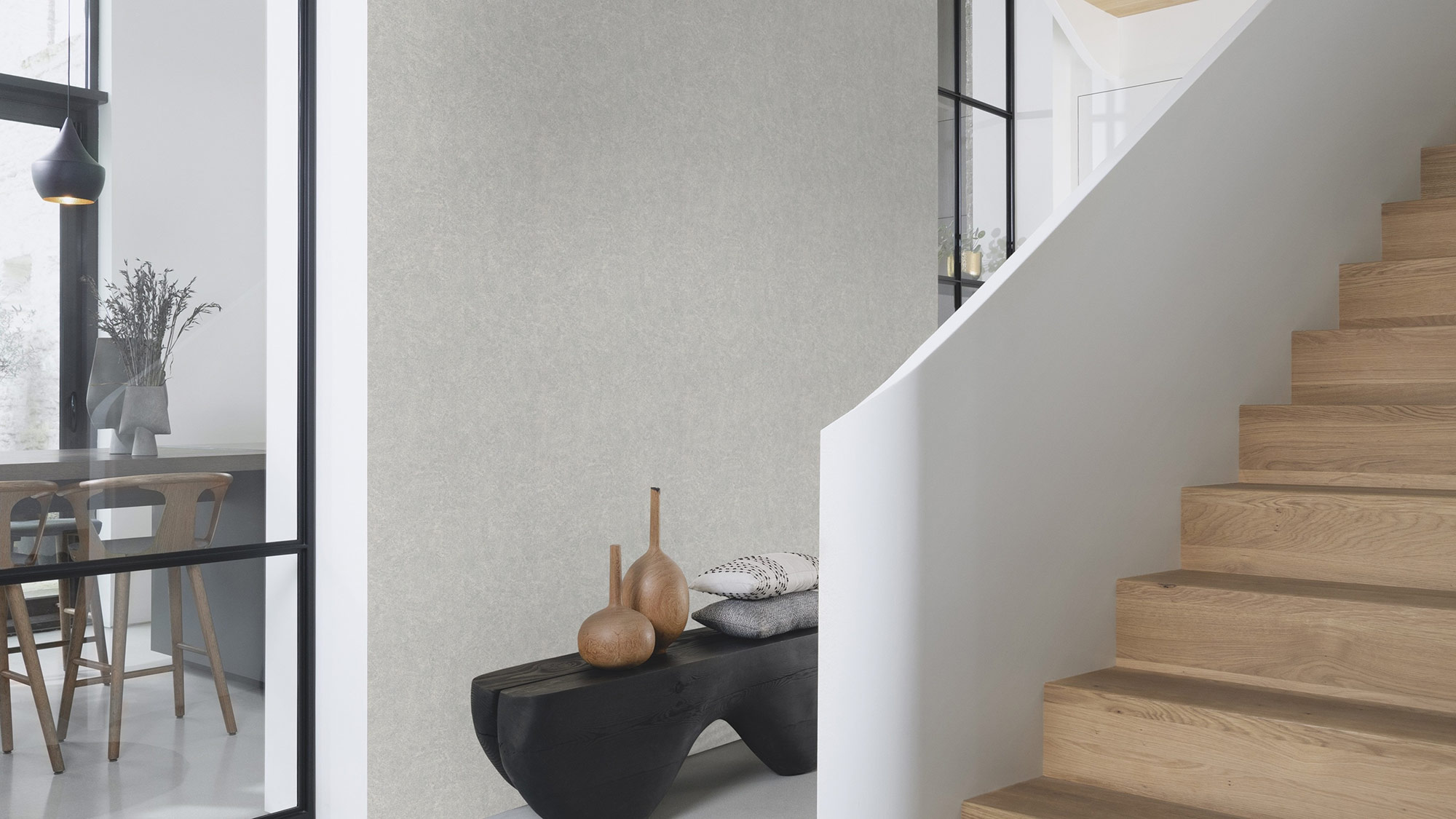 Rasch Vliestapete Welcome Home Grau-Nebel 699807