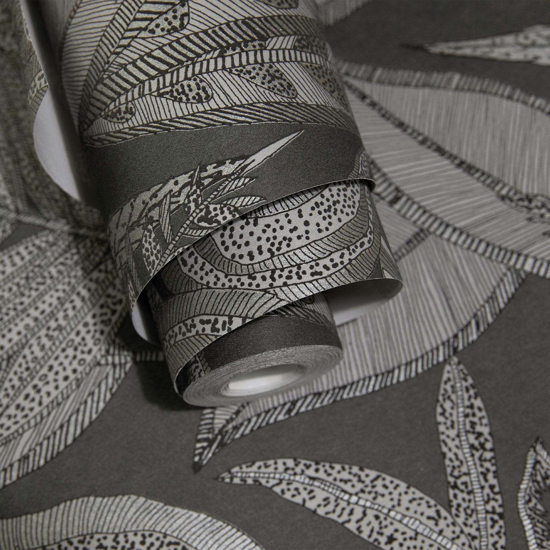 Hohenberger Vliestapete Tesoro Pianta Grigio 65581