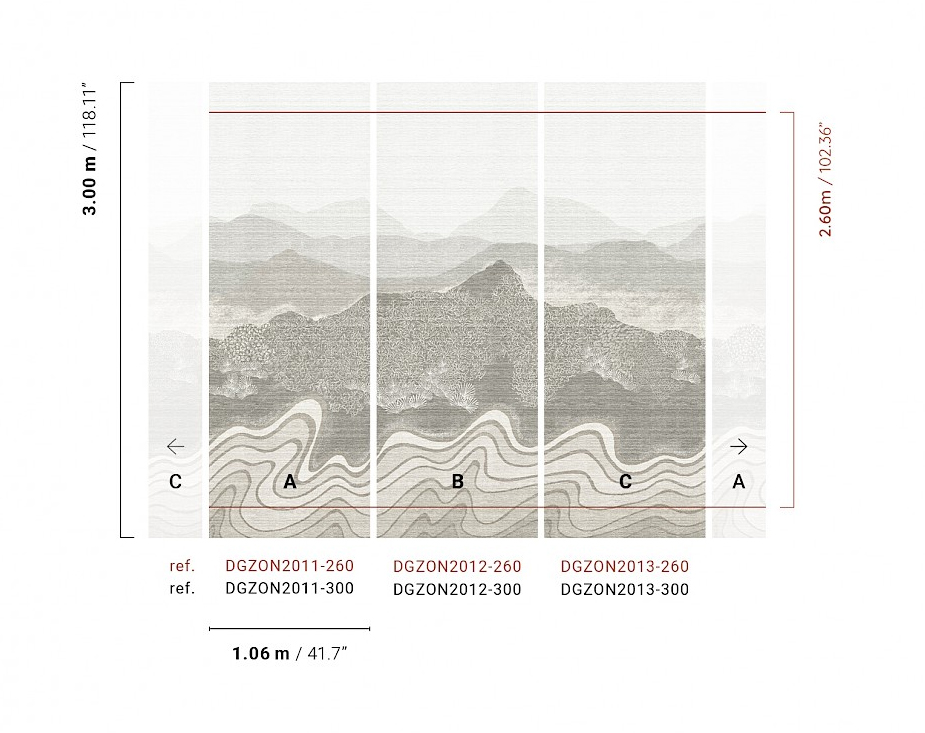 Masureel Fototapete Panel Amazone Nebula Silver DGZON2011260
