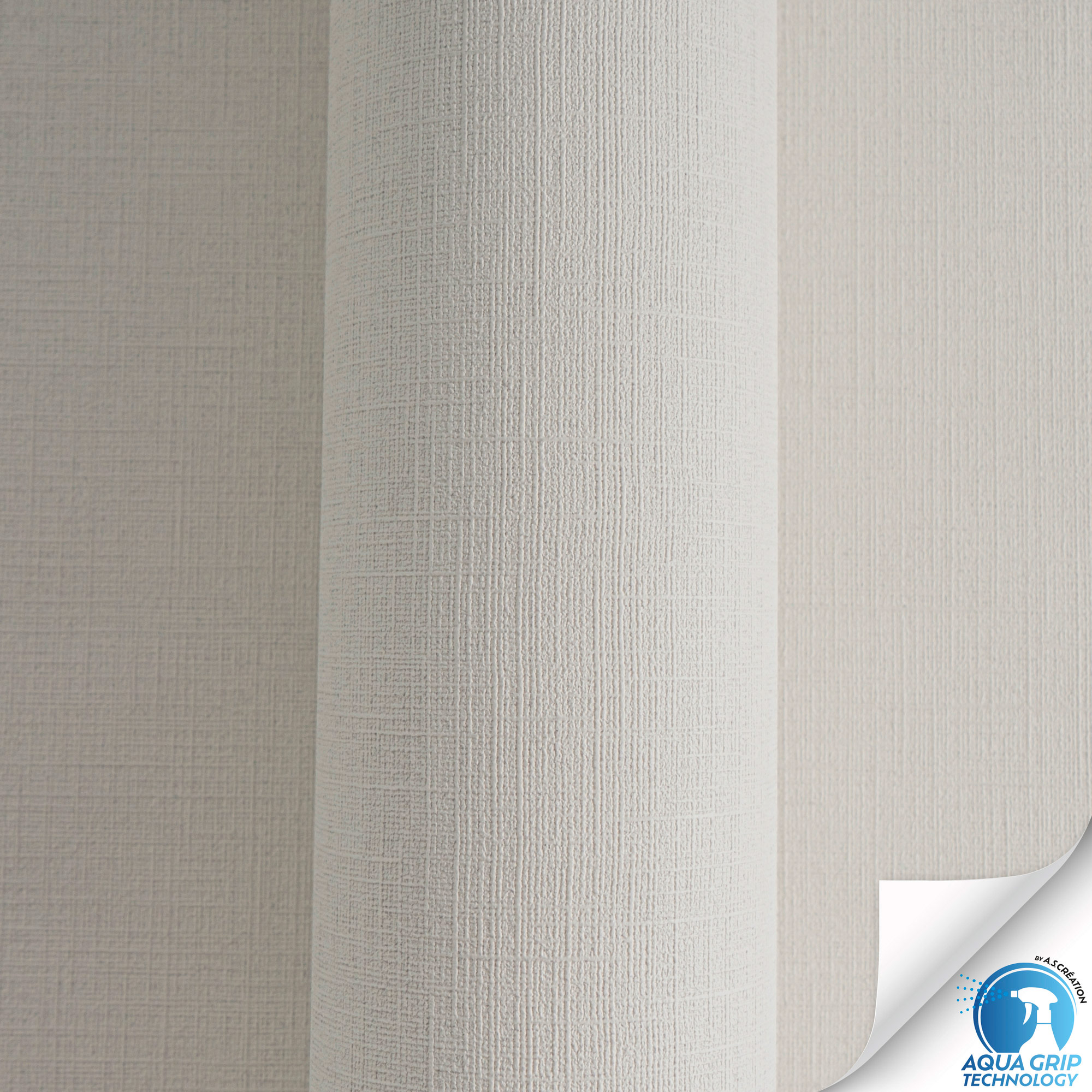 AS Vliestapete WOW Designdrop Unitapete Hellgrau 785755