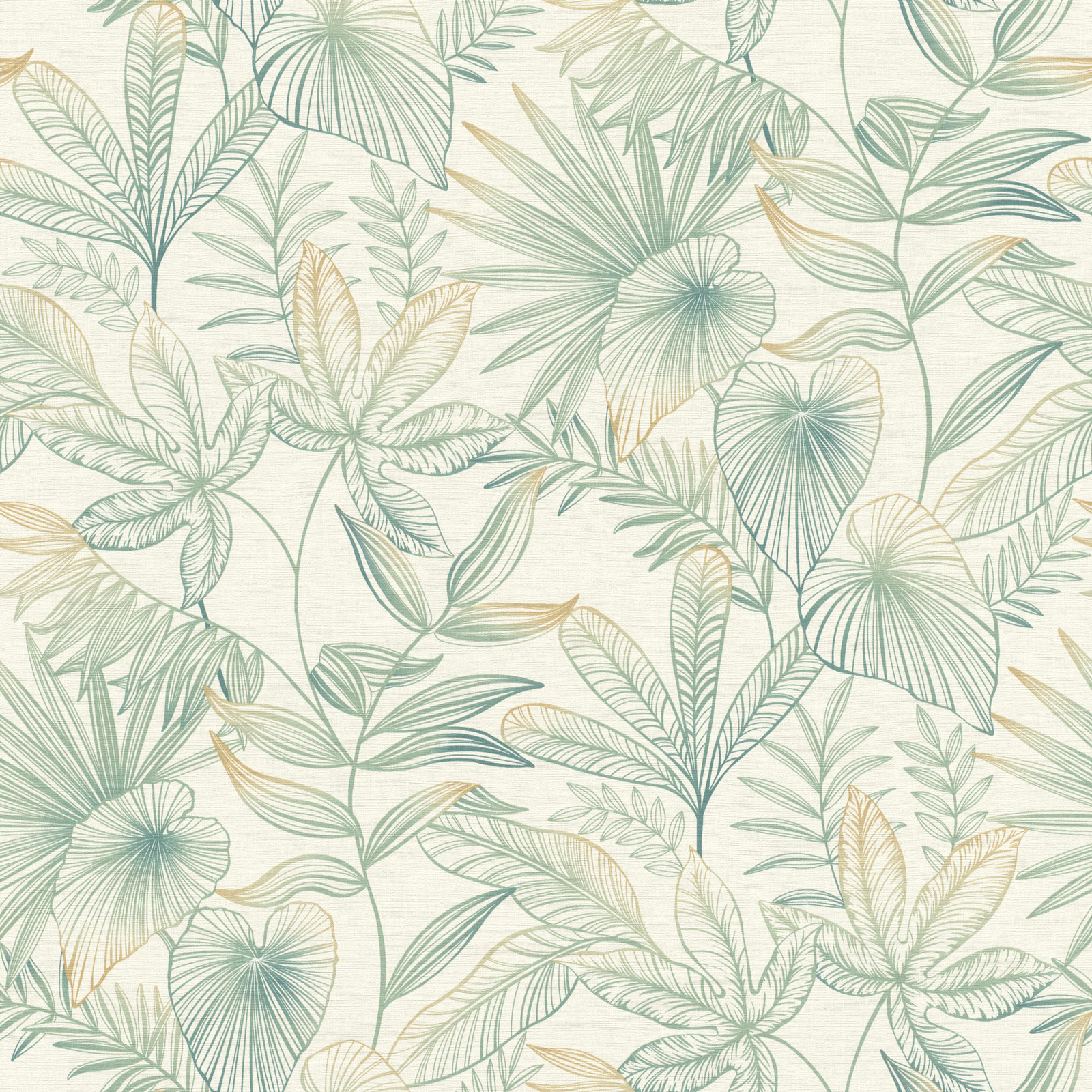 Rasch Vliestapete Country Charme Grün-Hellgrün 580914