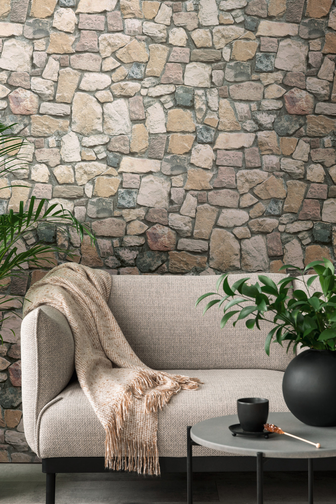 AS Tapete Il Decoro Steinoptik Naturstein Braun 692412