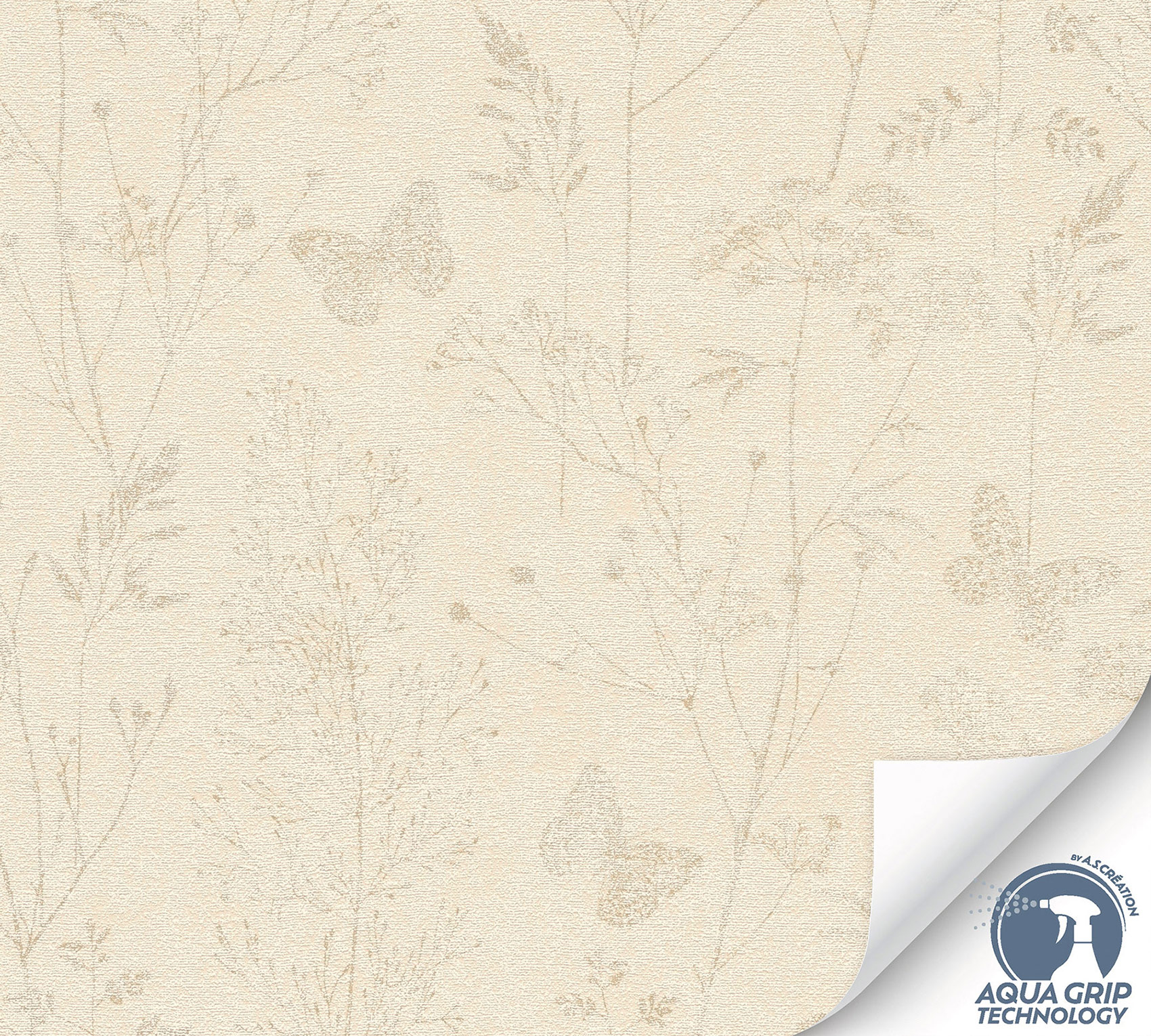 AS Vliestapete Cosiness Designdrop 2 Floral Beige 792832