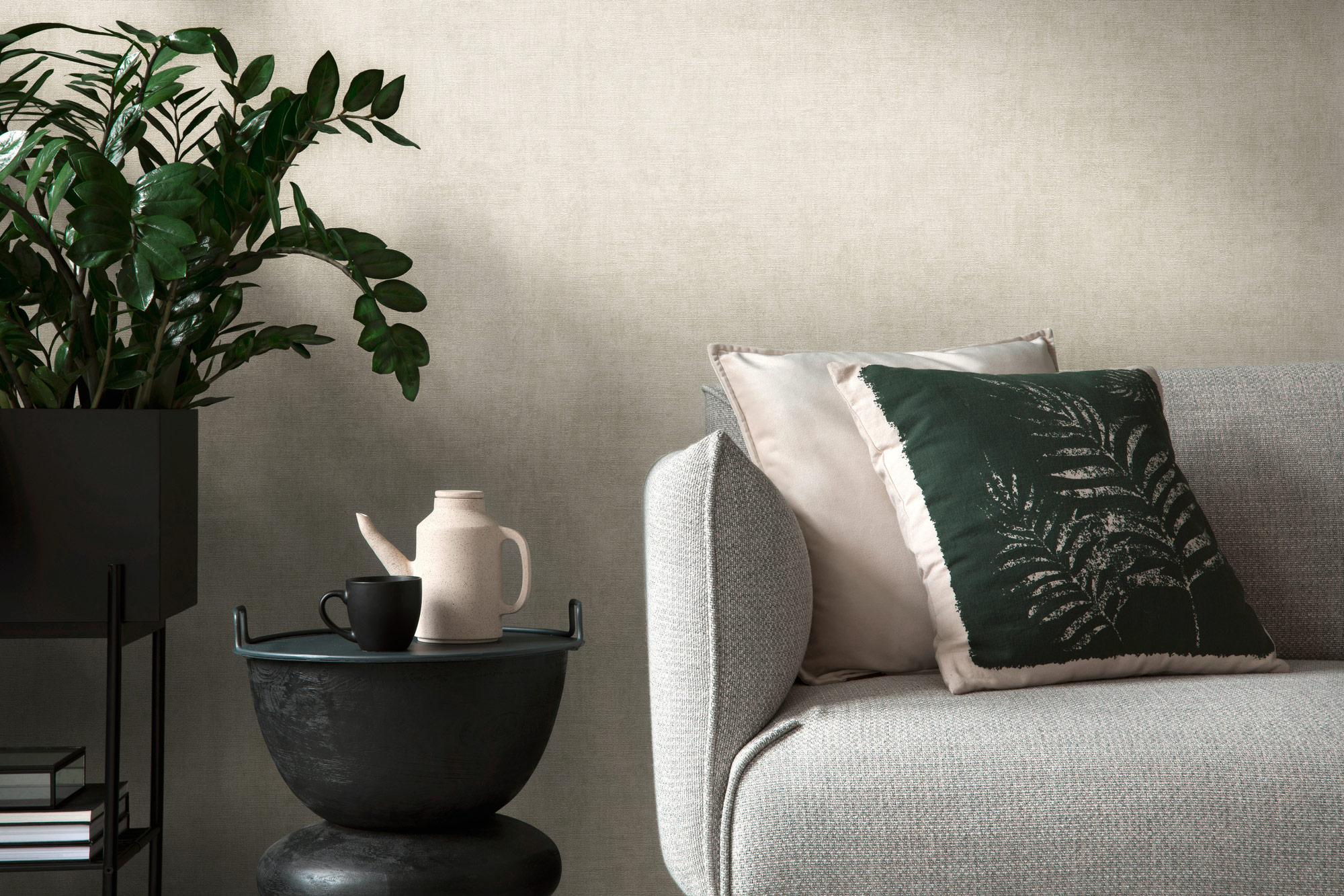 AS Vliestapete History of Art 2 Struktur Creme 374234