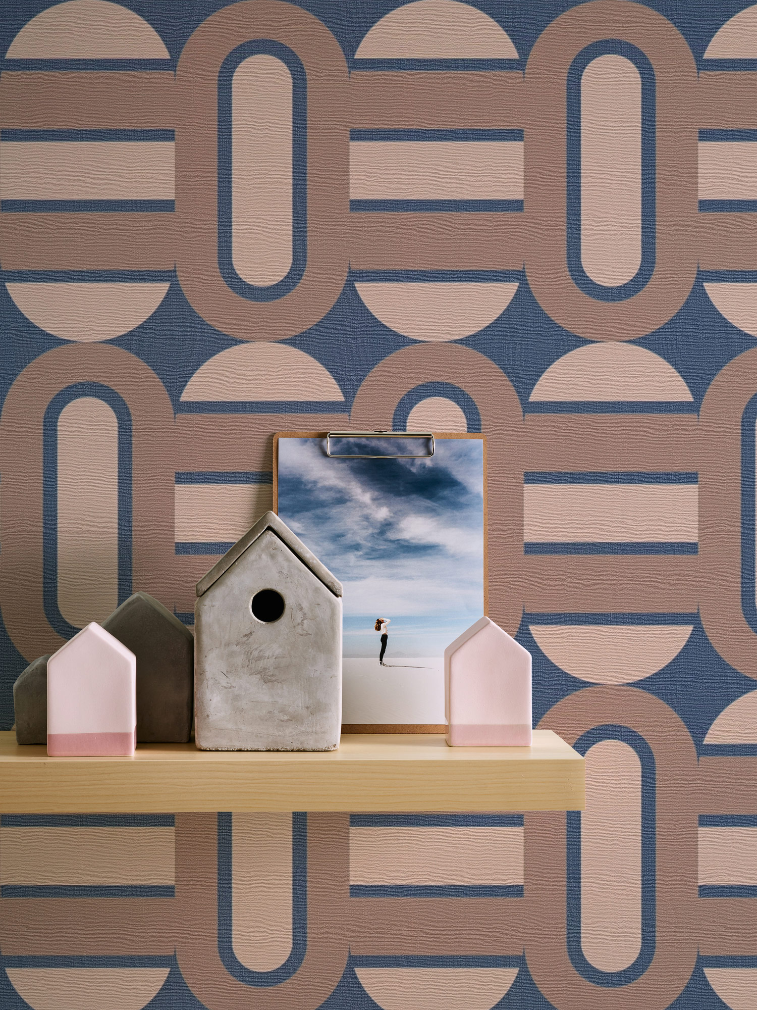 AS Creation Vliestapete Retro Chic Blau 395363