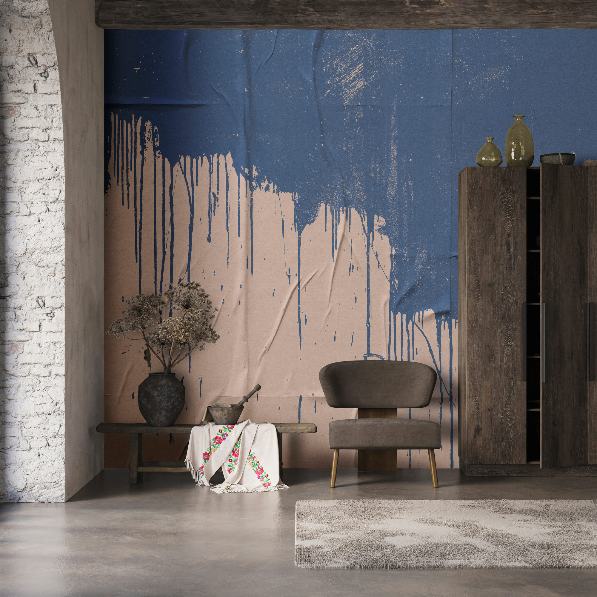 AS Fototapete Walls by Patel 5 3D Blau DD134135