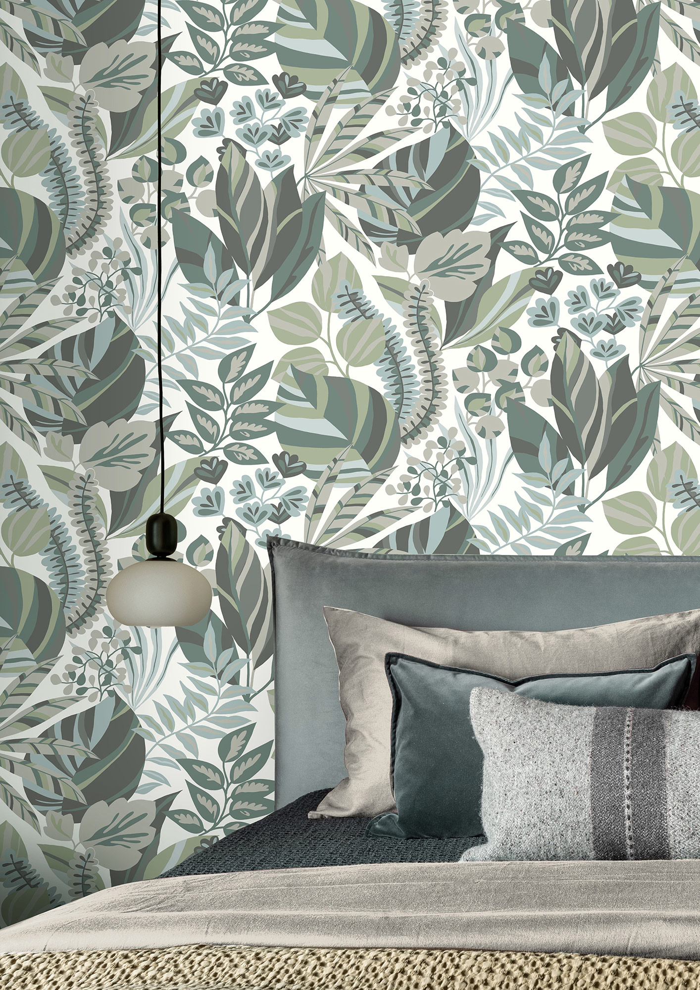 Rasch Vliestapete Symphony Türkis-Dunkeltürkis 867411