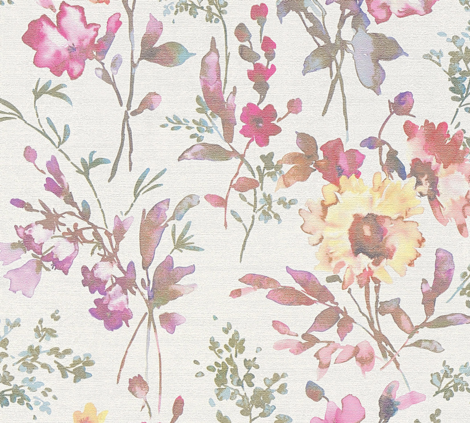 AS Vliestapete CosmoLiving Blumen Weiß 790611