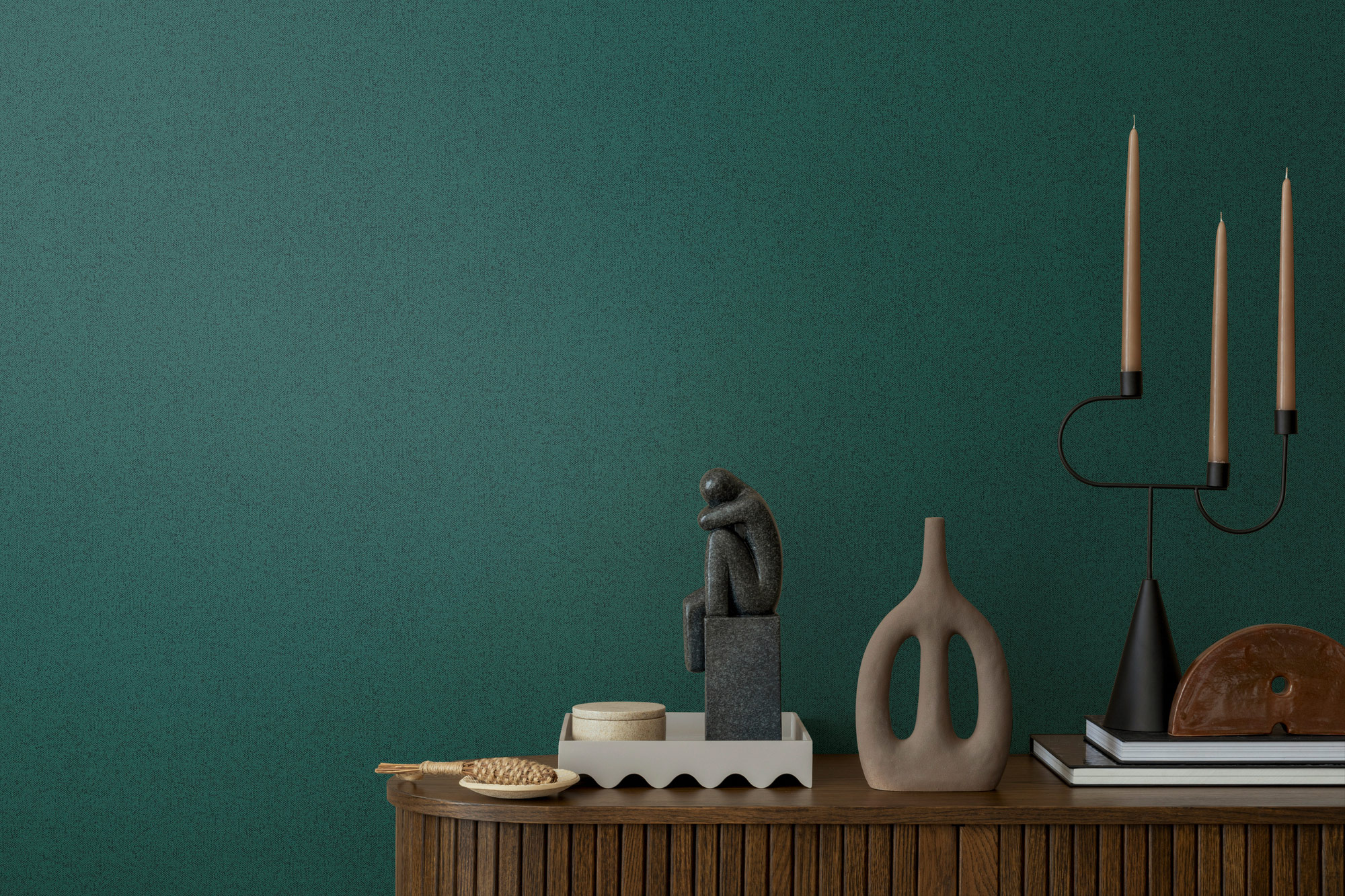 AS Vliestapete New Elegance grün Unitapete 375555