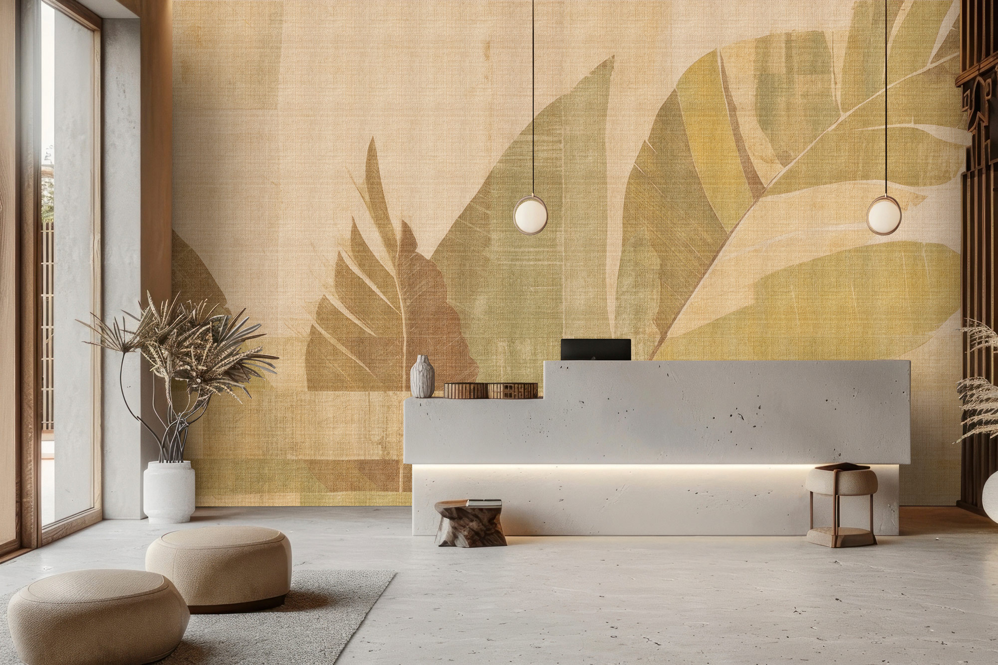 AS Fototapete Walls by Patel 5 Blätter Grün DD134315