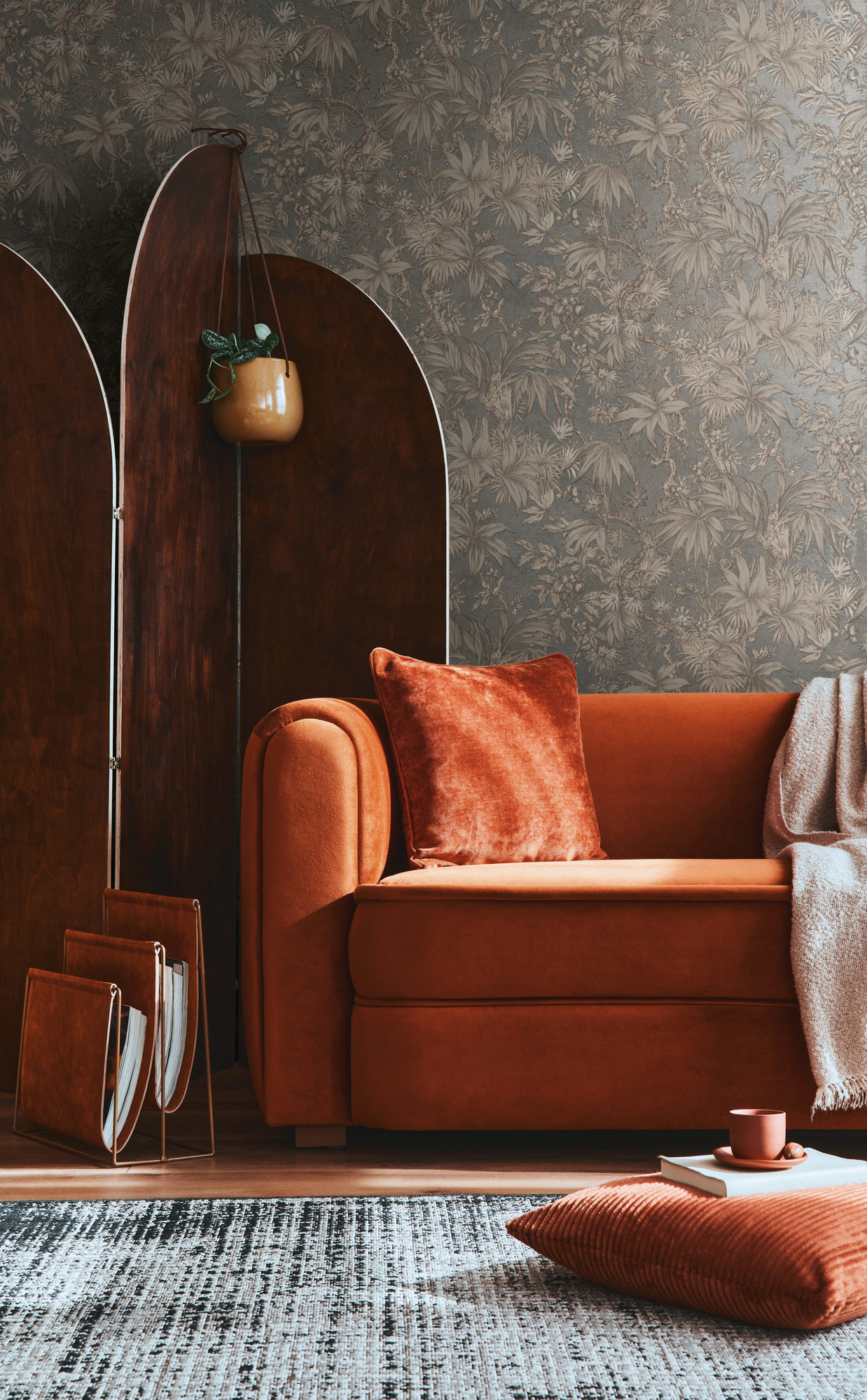 AS Vliestapete History of Art 2 Floral Grau 790473