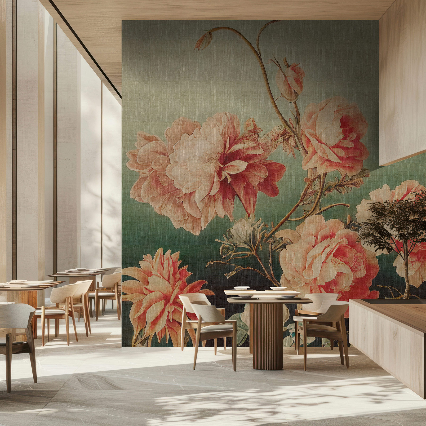 AS Fototapete Walls by Patel 5 Blumen Grün DD134585