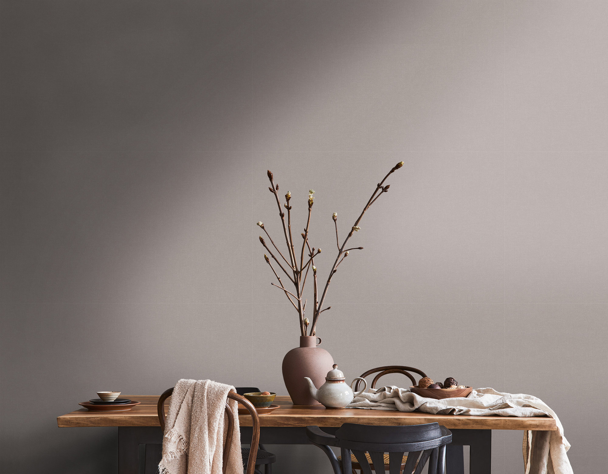 AS Vliestapete MS Travel Styles Uni Grau 392668