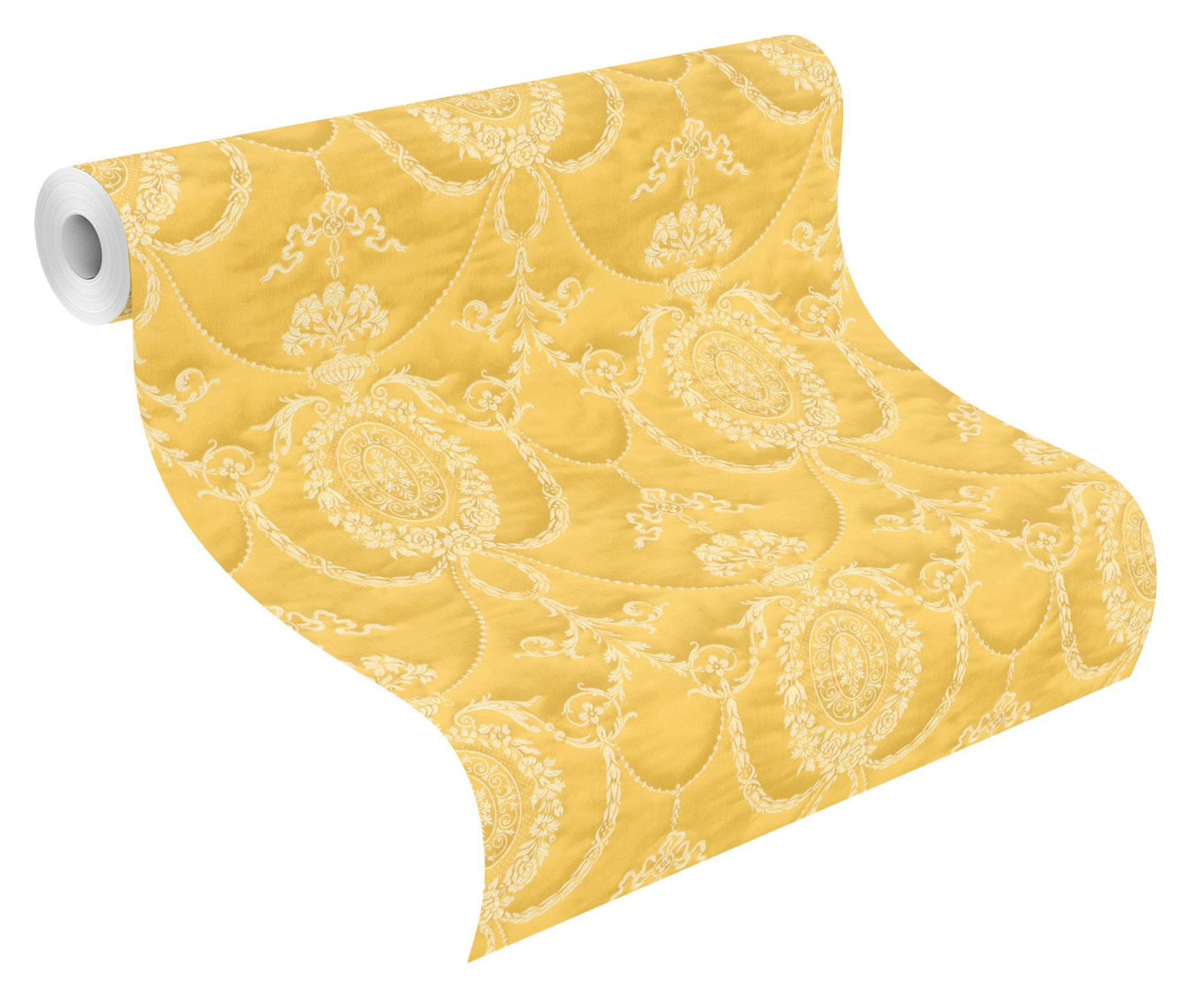 Rasch Vliestapete Trianon 13 Metallion gelb 570847