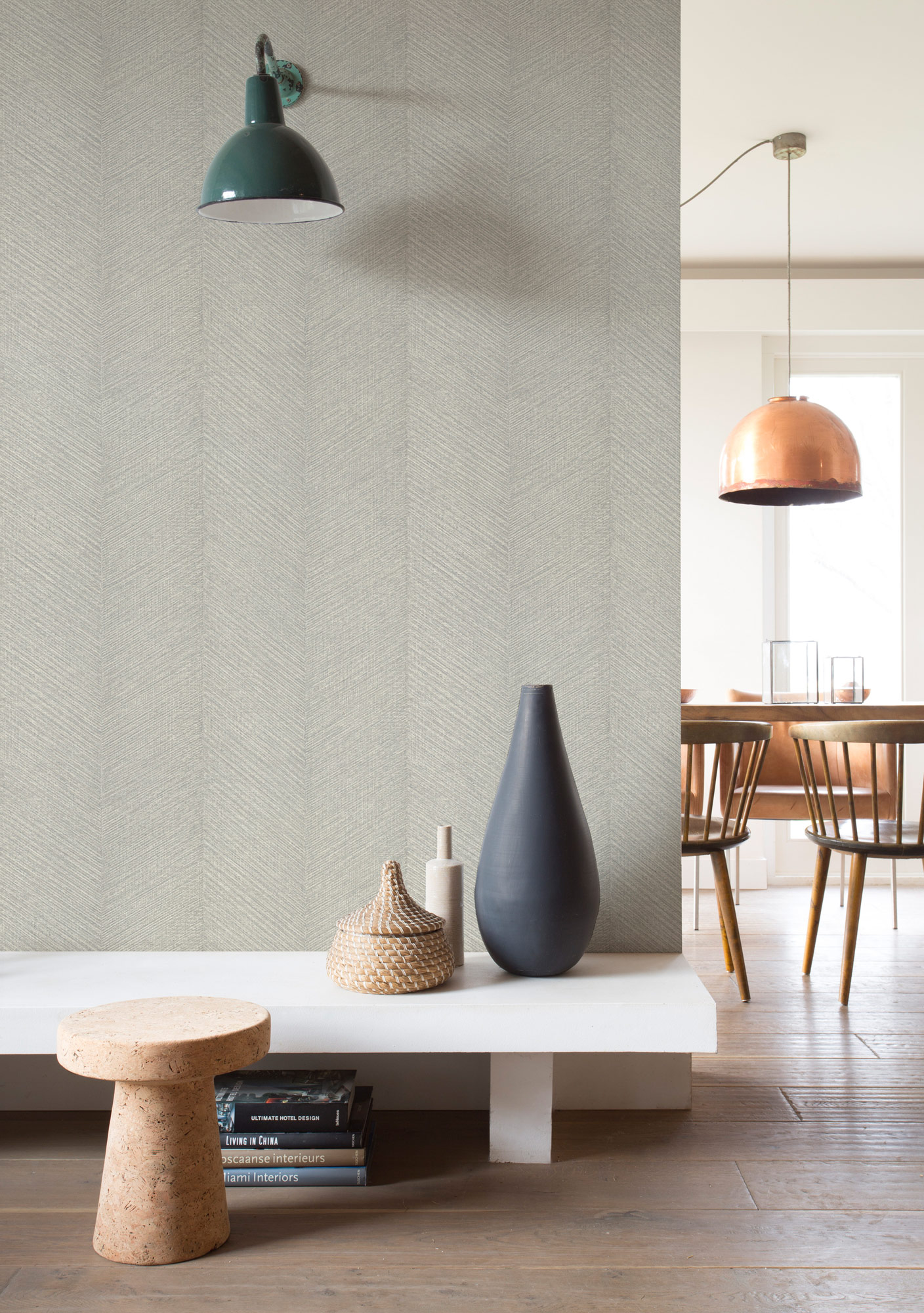 Rasch Vliestapete Amara Grau-Silbergrau 720358