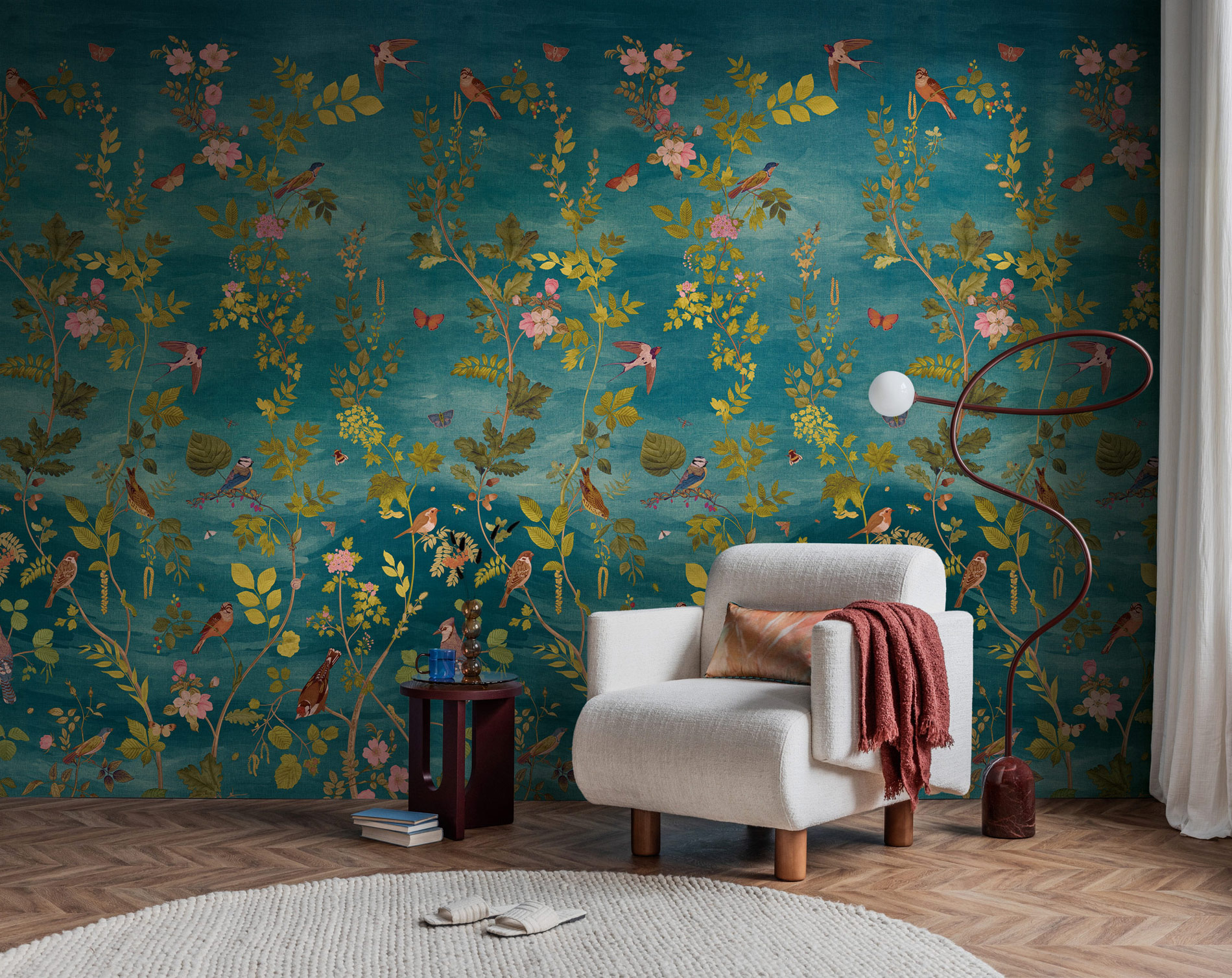 AS Fototapete MS Vibes & Styles Blumen Blau 792163
