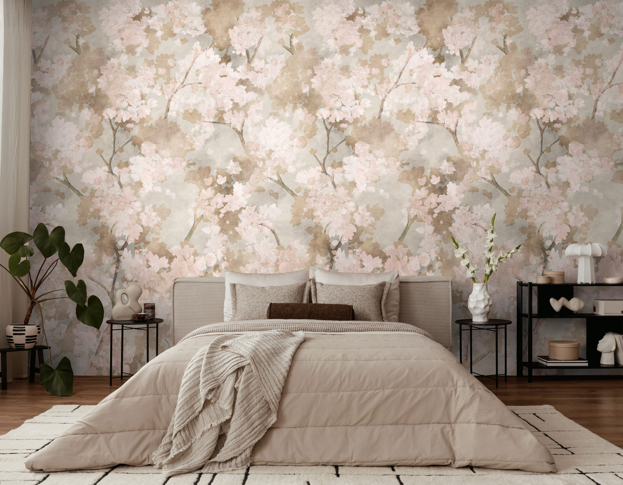 AS Fototapete The Wall 4 Bäume Beige 792484