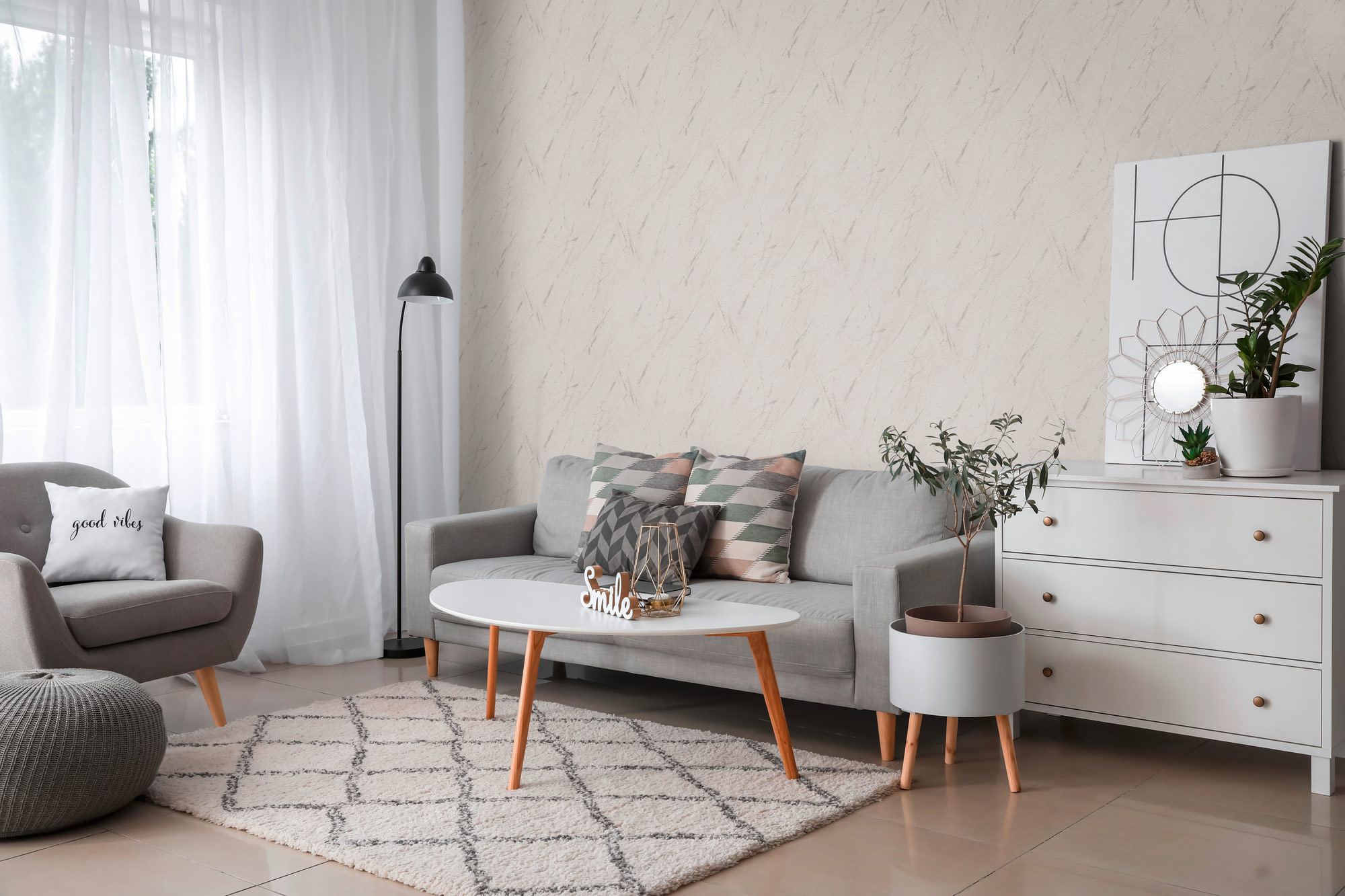 AS Vliestapete Casual Living Grau Marmoroptik 393361