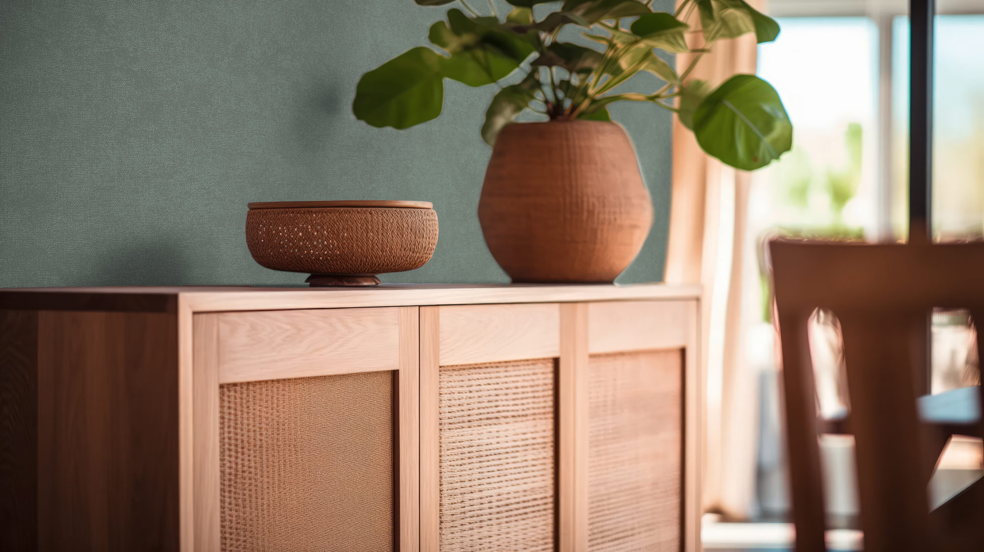 AS Vliestapete French Affair Einfarbig Grün 399387