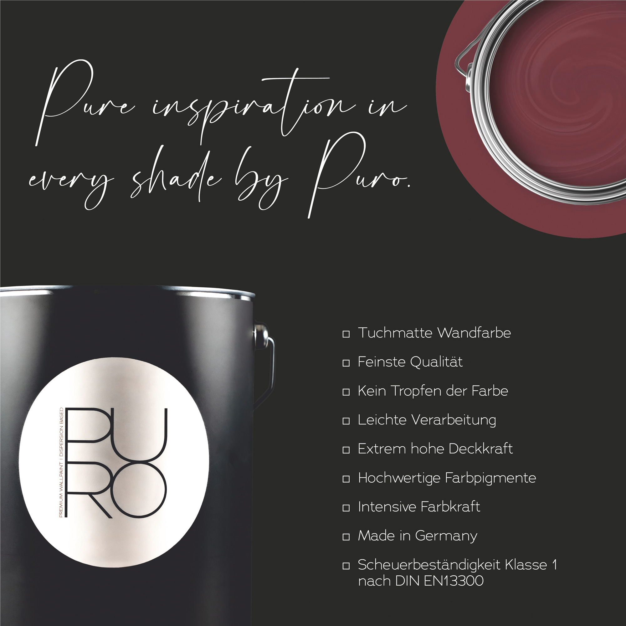 AS Premium Innenwandfarbe Puro c2013 lovely rose 1 L