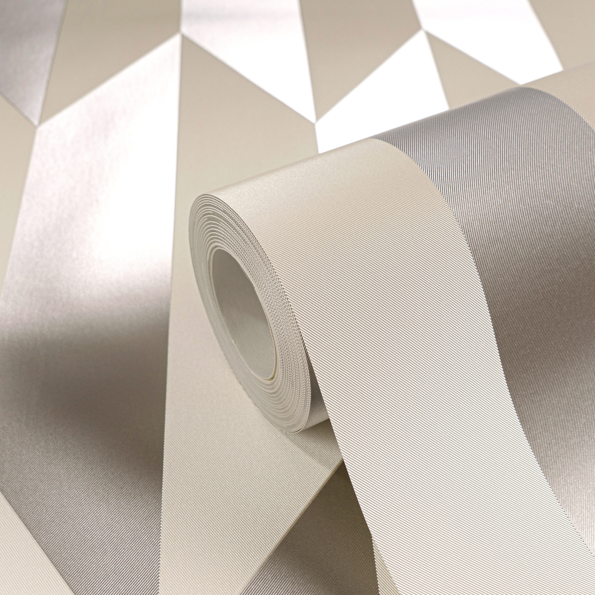 AS Vliestapete CosmoLiving 3D Silber 790863