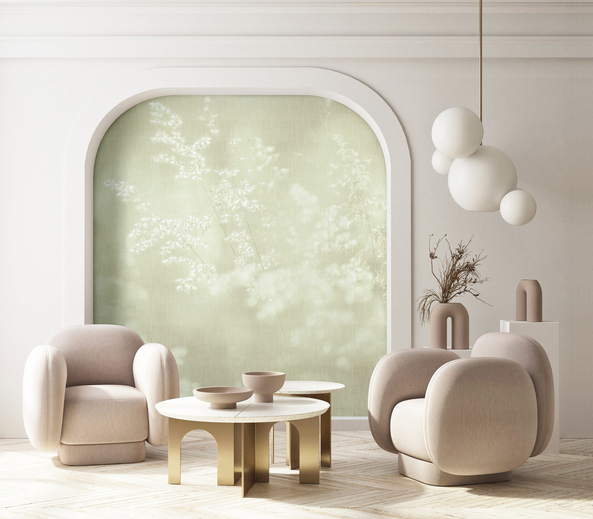 AS Fototapete Walls by Patel 5 Blüten Mintgrün DD134729