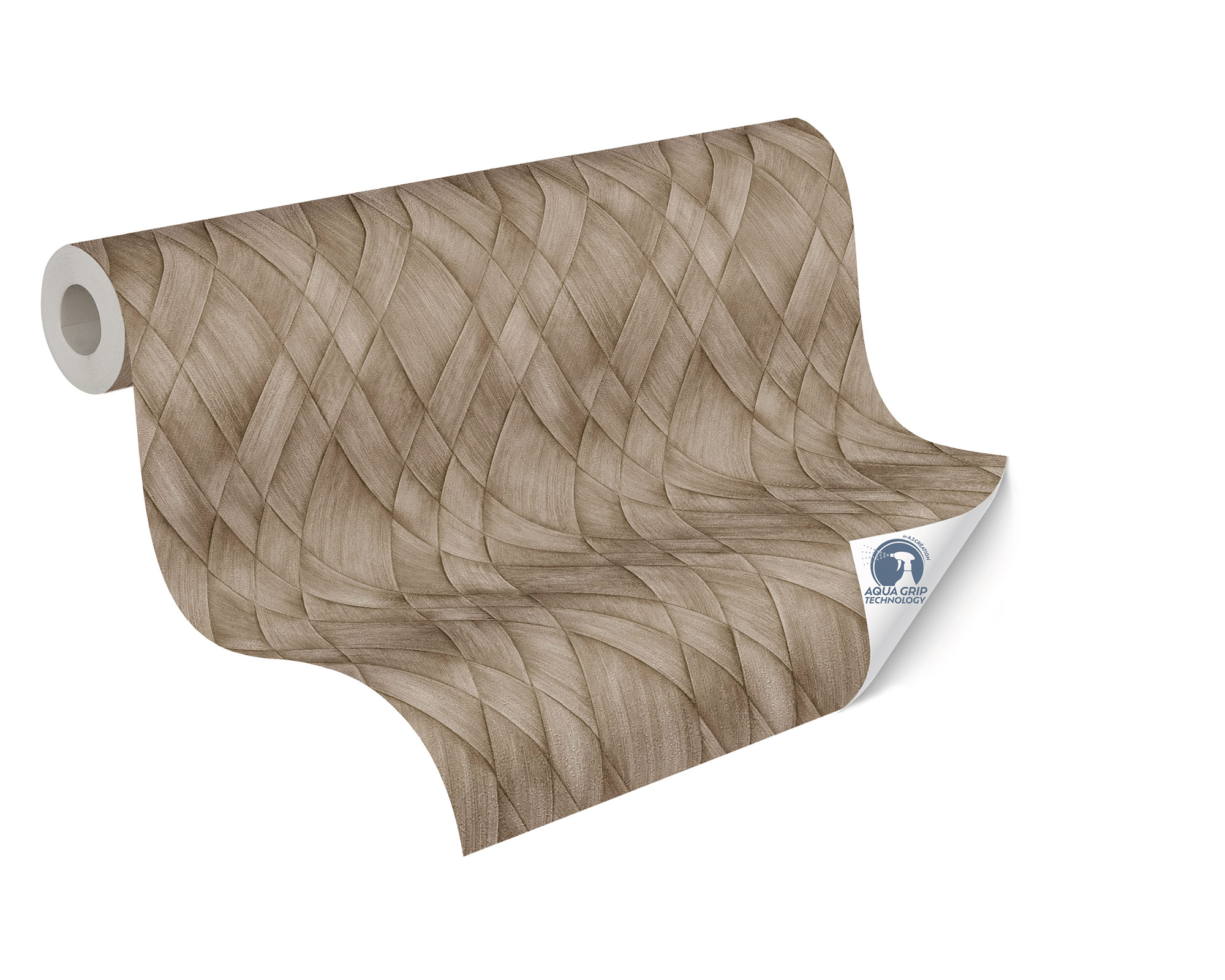 AS Vliestapete Cosiness Designdrop 2 3D-Optik Braun 793134