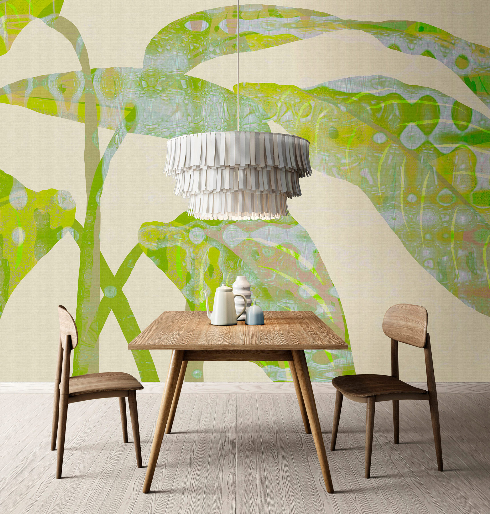 AS Fototapete Walls by Patel 5 Blätter Grün DD135119