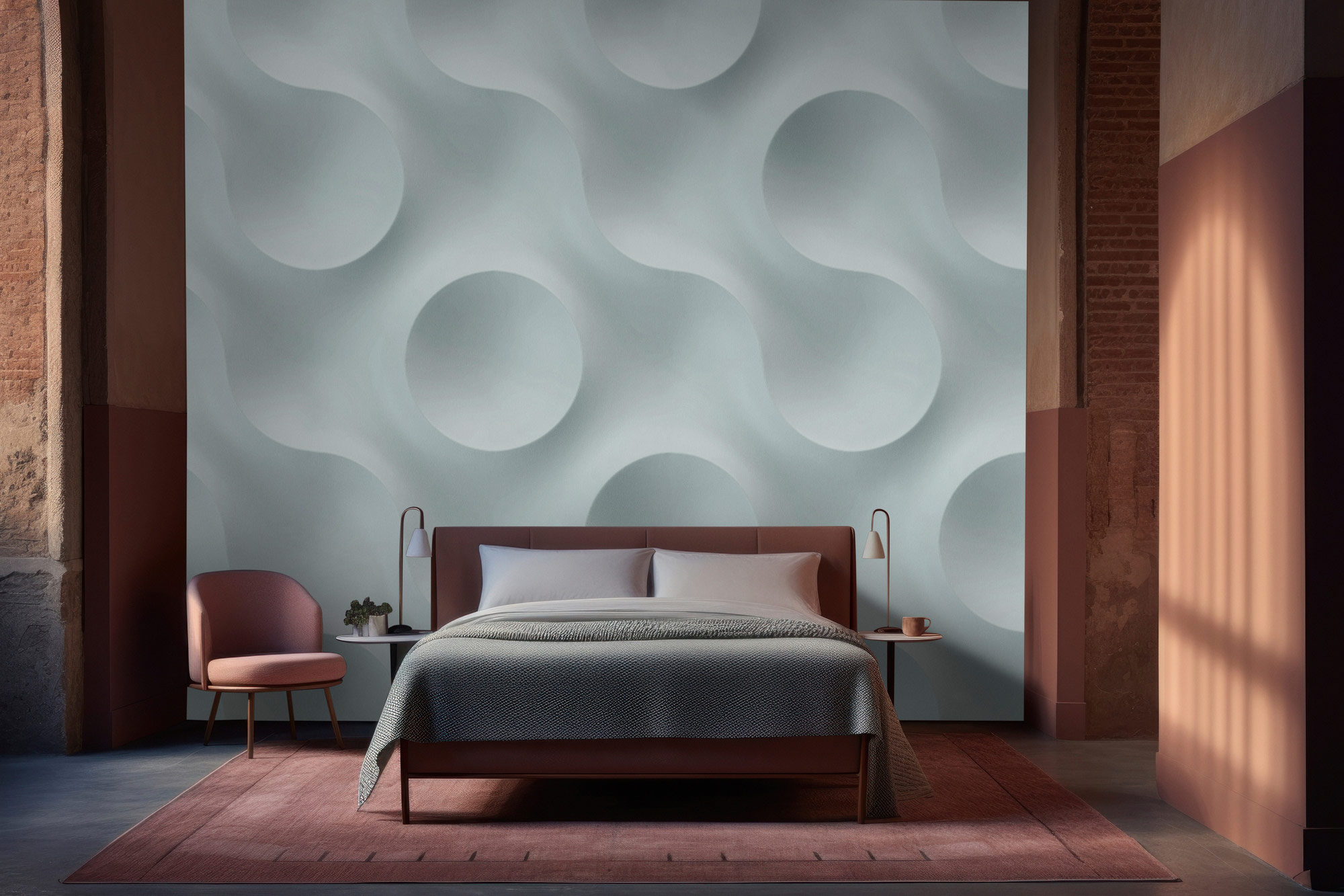 AS Fototapete Walls by Patel 5 Kreise Hellblau DD135065