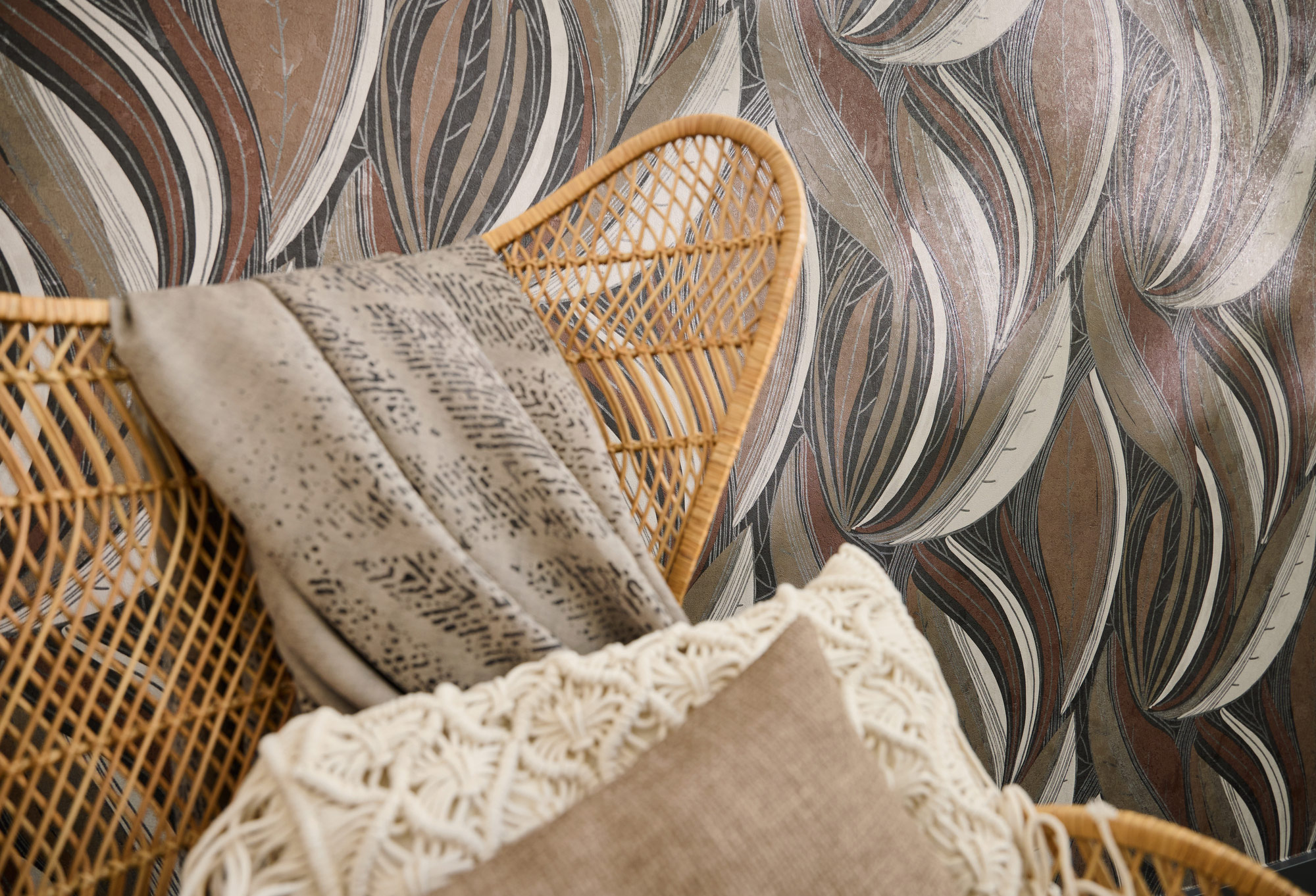 AS Vliestapete MS Hot Spots Floral Braun 786553