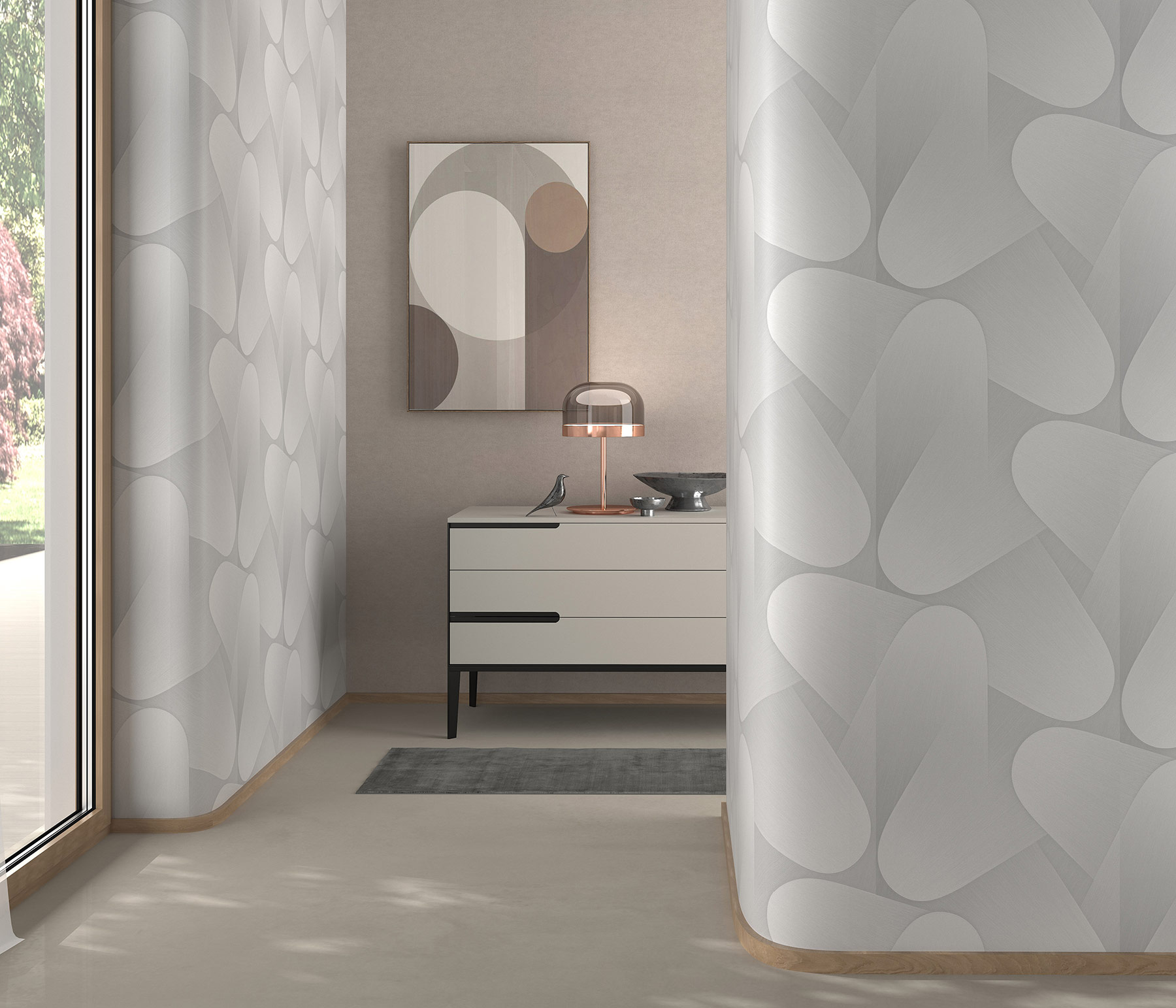 Erismann Vliestapete Elysium hellgrau 1042331