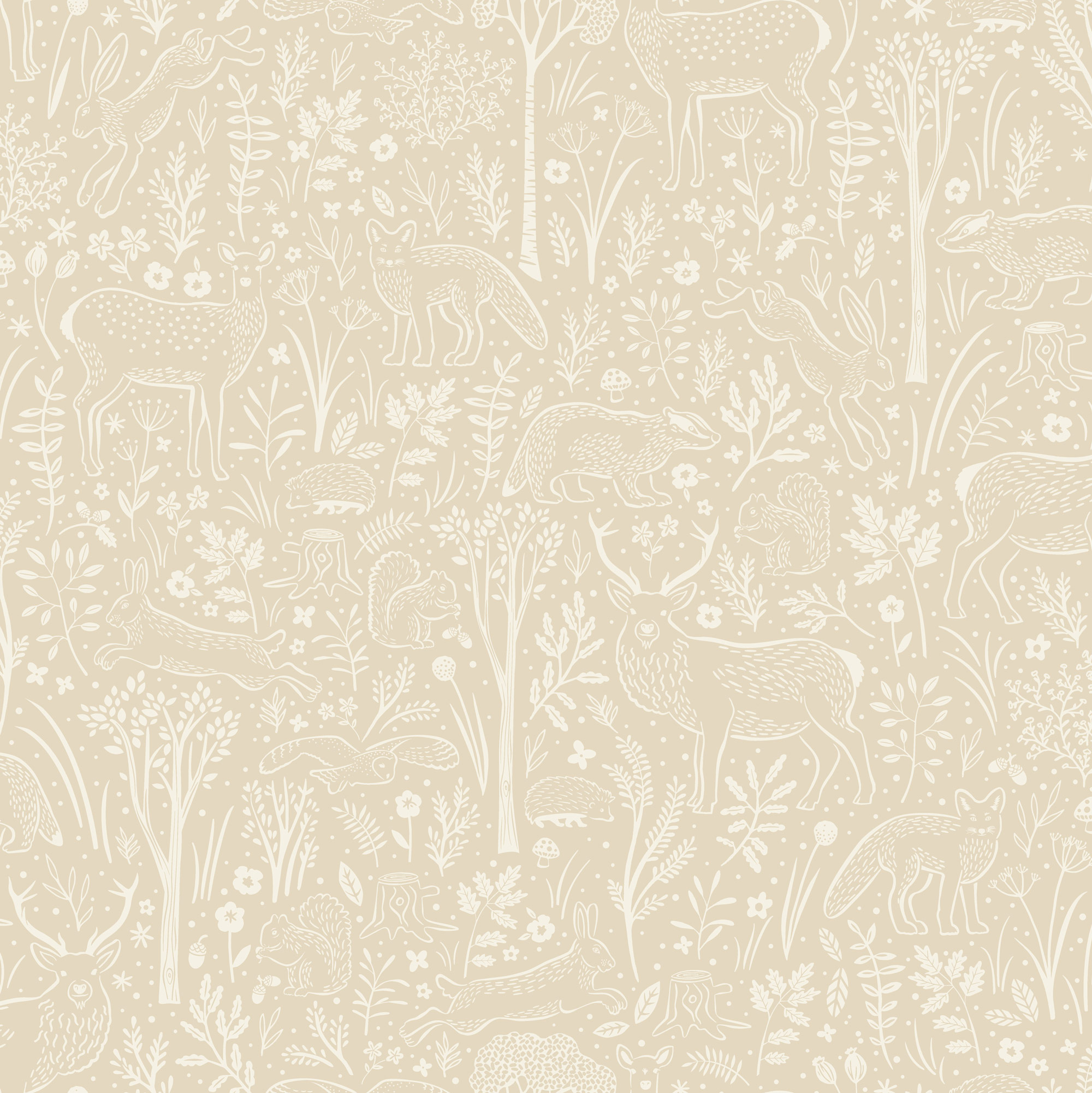 Grandeco Vliestapete Little Dreamers beige LD3419