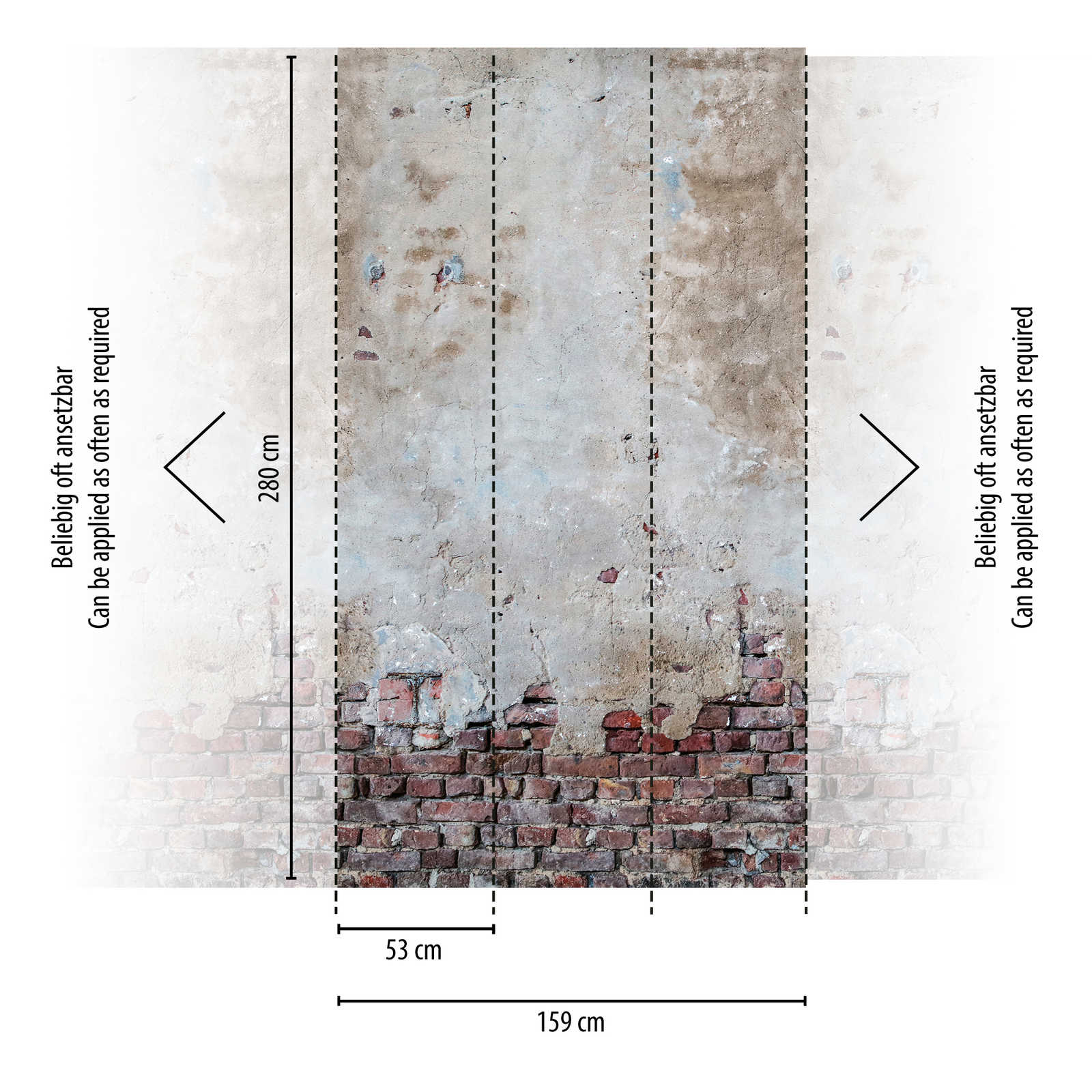 Livingwalls Vliestapete The Wall Steinoptik 383361