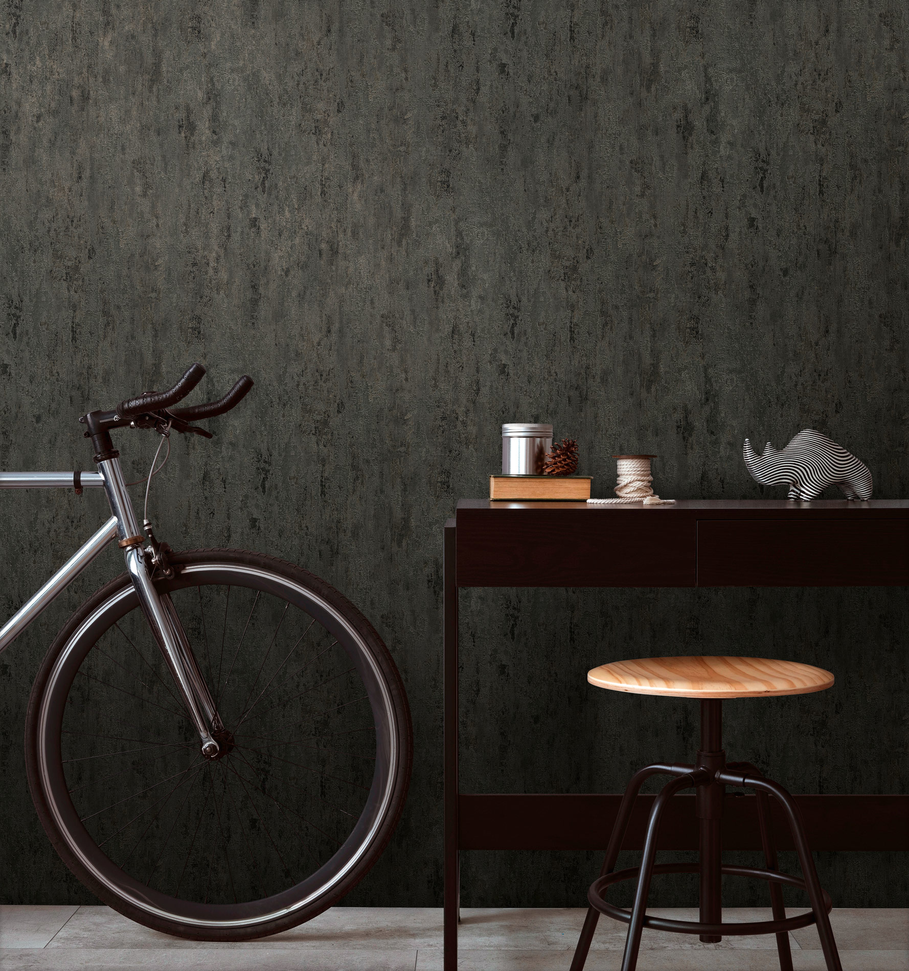 AS Vliestapete Trendwall 2 Unitapete grau 326515