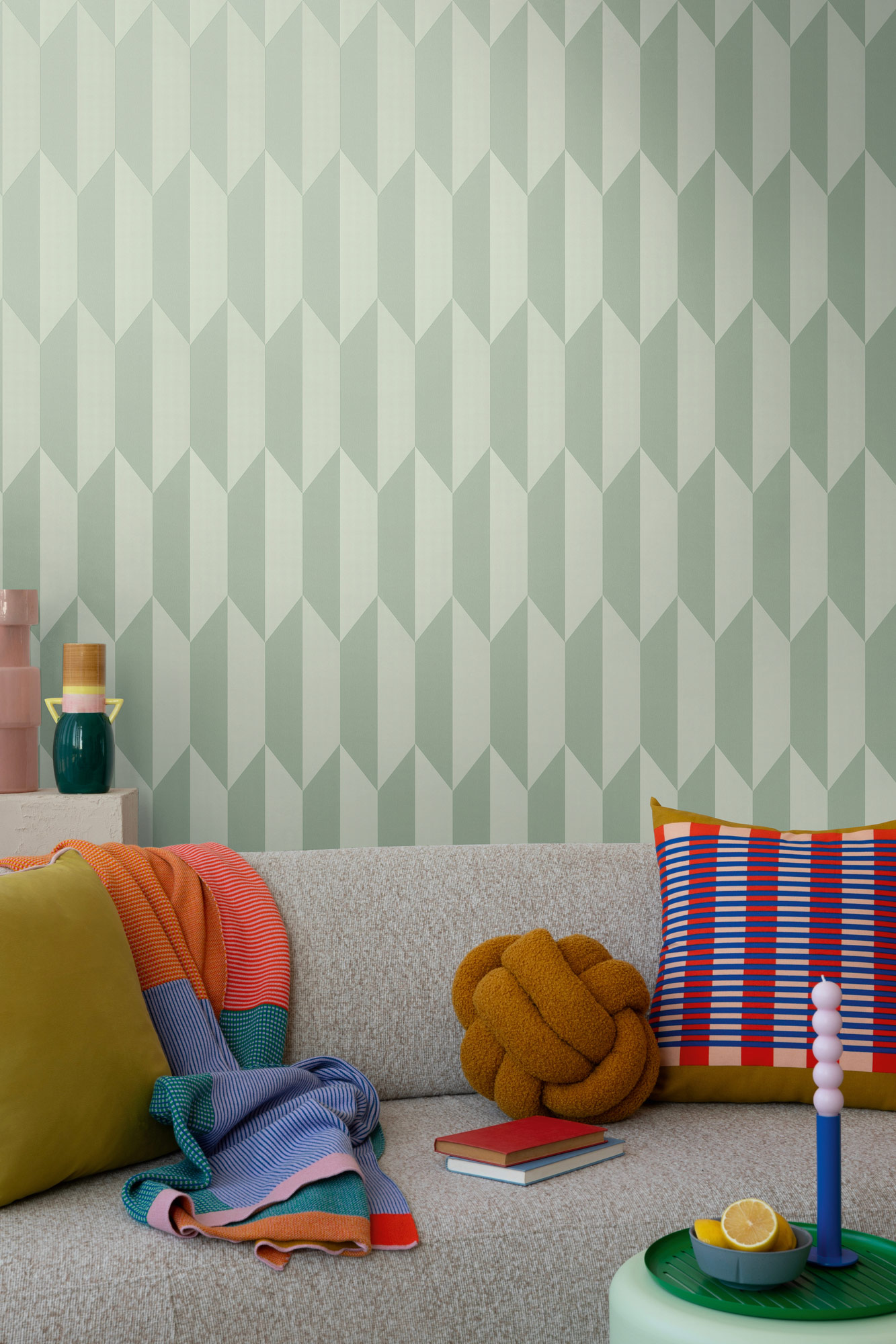 AS Vliestapete CosmoLiving 3D Grün 790864