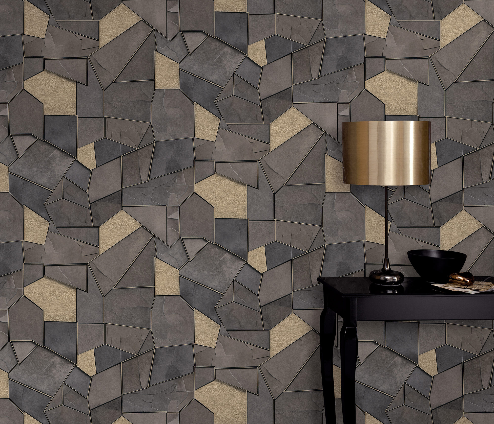 Erismann Vliestapete Elle 4 dunkelgrau 1044537