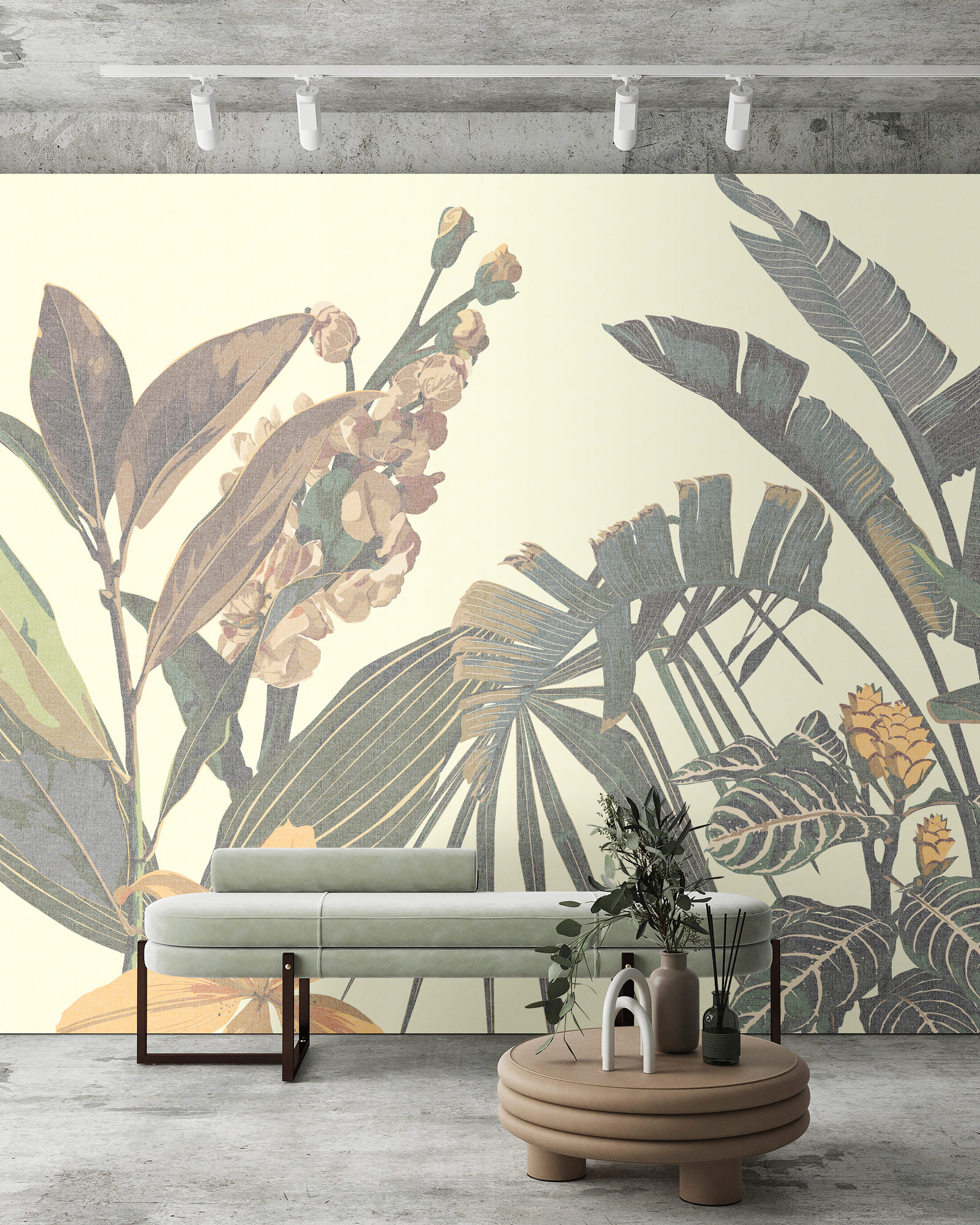 AS Fototapete Walls by Patel 5 Blumen Grün DD134645