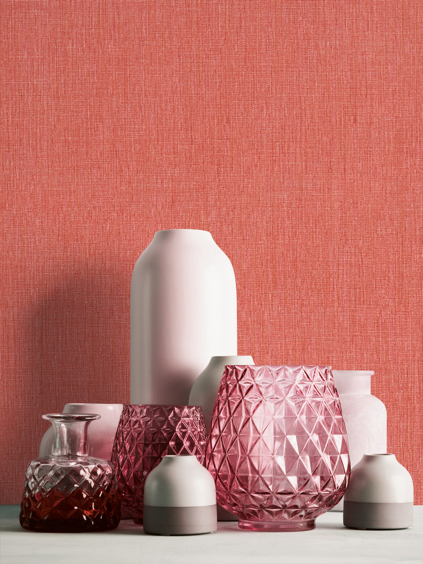 Livingwalls Vliestapete Stories of Life Uni Rot 396522 Livingwalls Vliestapete Stories of Life Uni Rot 396522