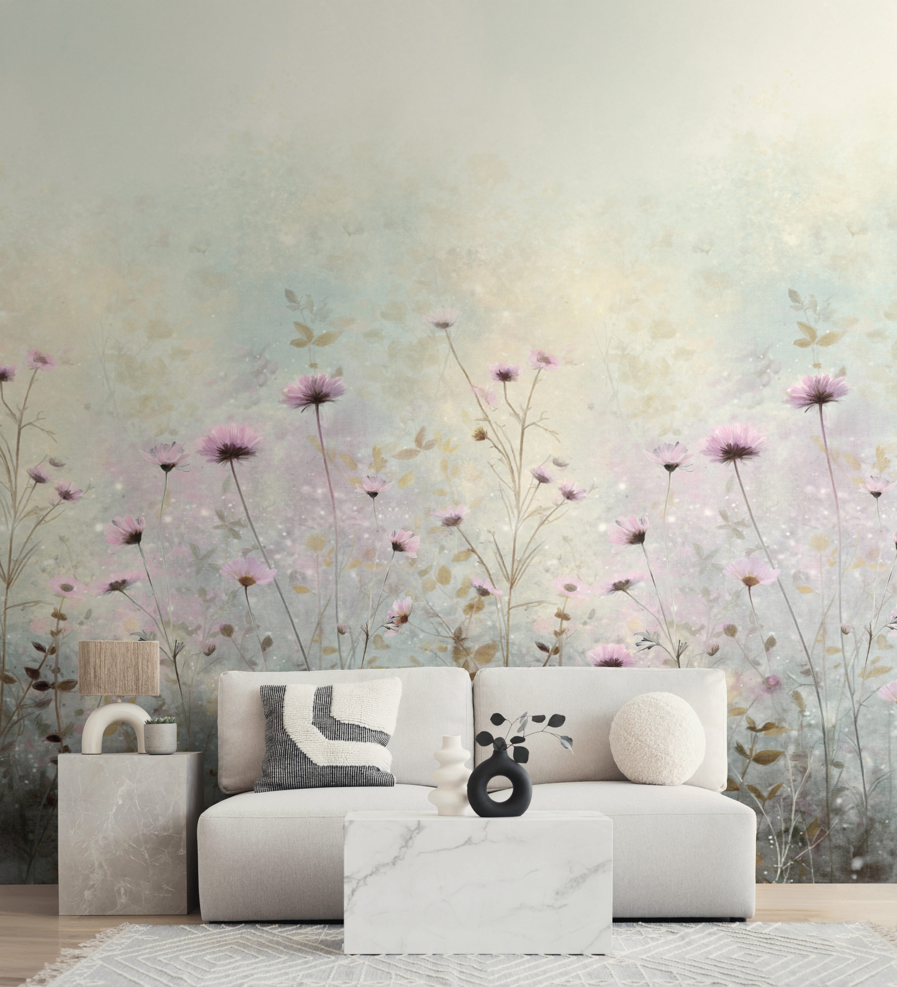 AS Fototapete The Wall 4 Blumen Creme 792362