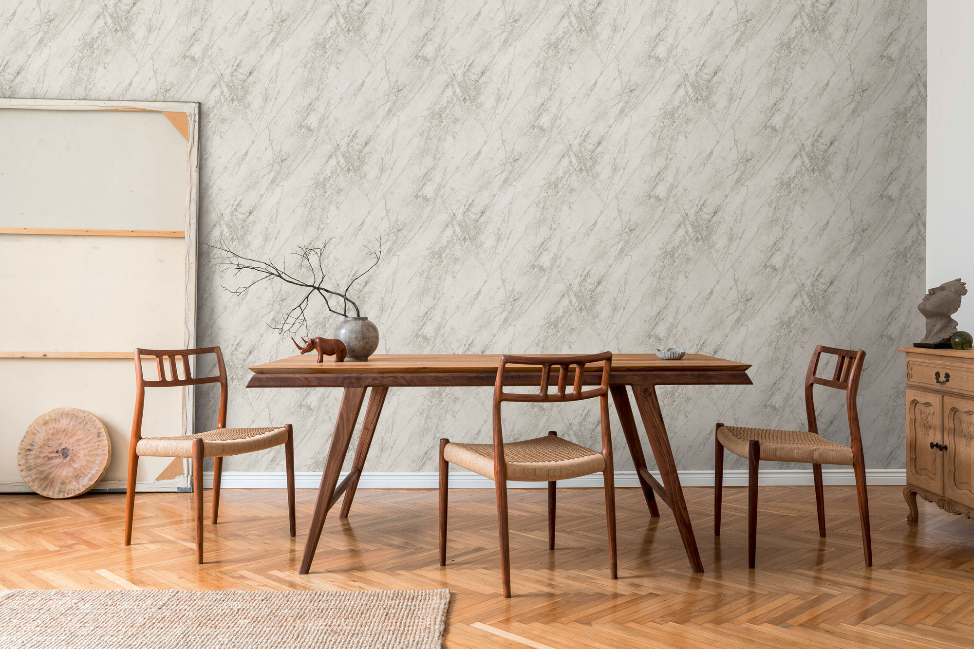 AS Vliestapete The BOS hellgrau Marmortapete 388172