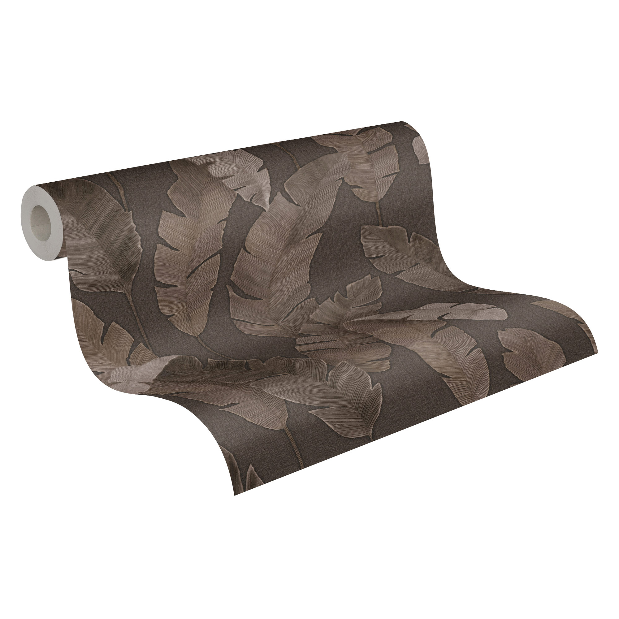 AS Vliestapete MS Travel Styles Blätter Braun 392182