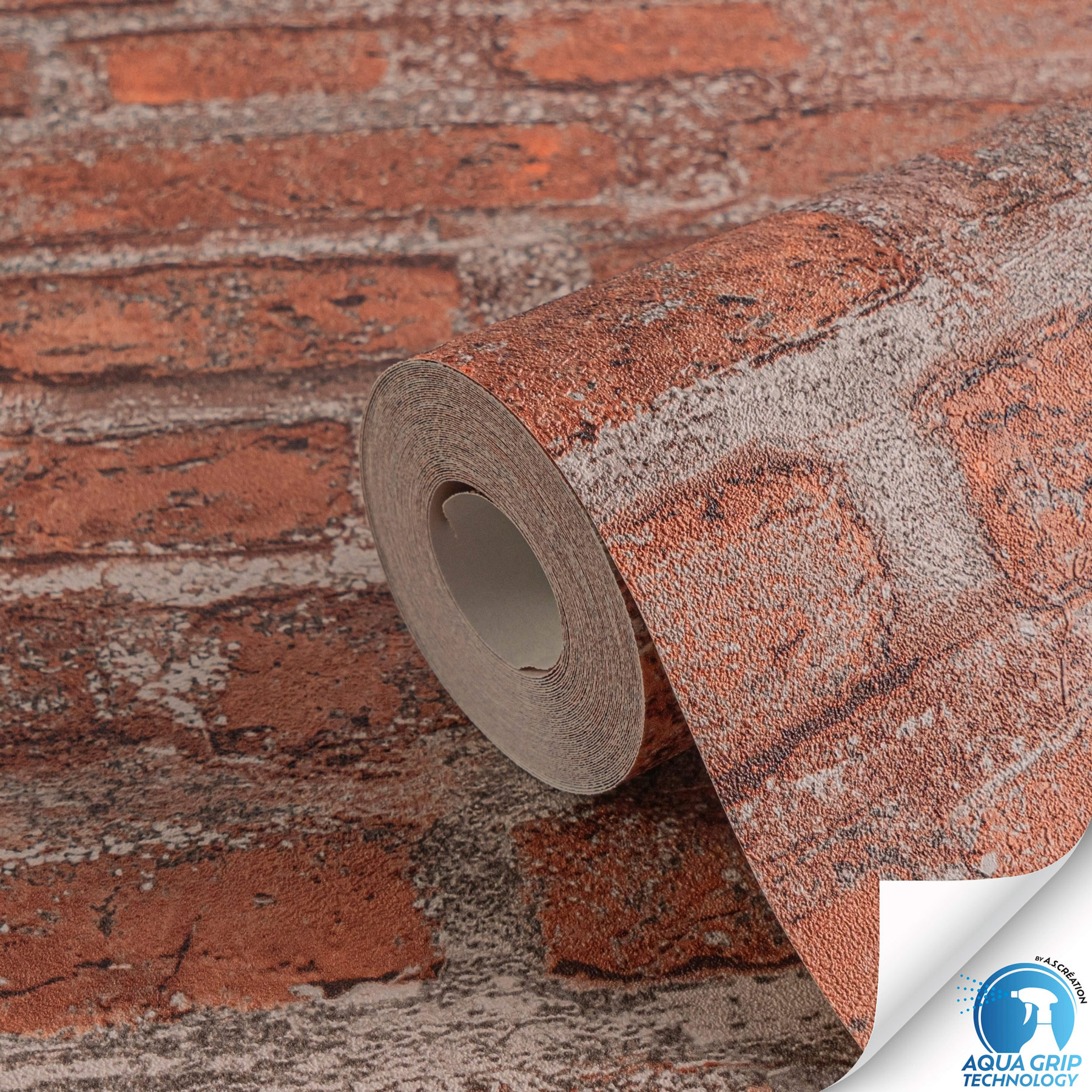 AS Vliestapete WOW Designdrop Steintapete Rot 784561