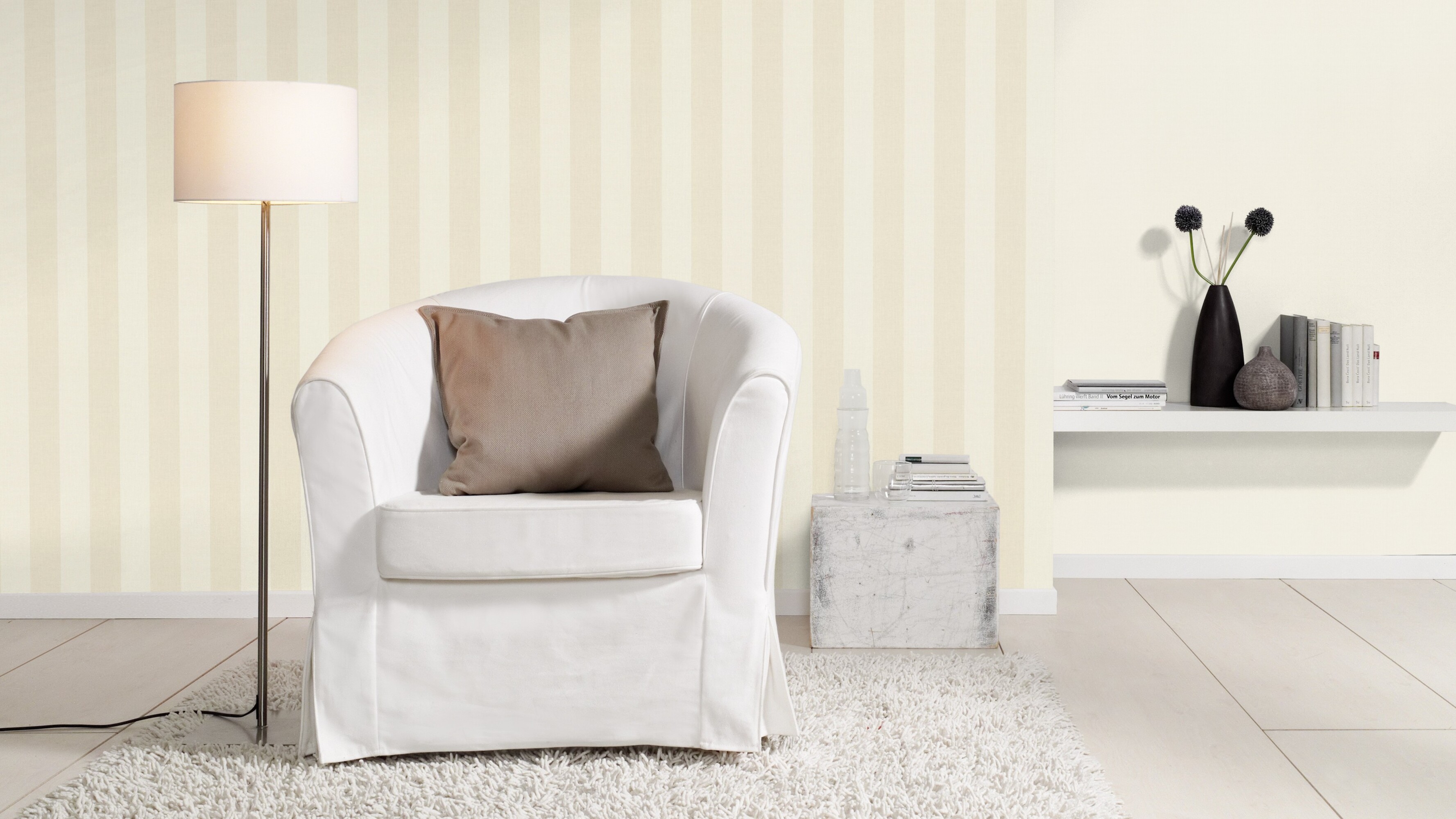 Rasch Vliestapete Allegretto Weiß-offwhite 424010